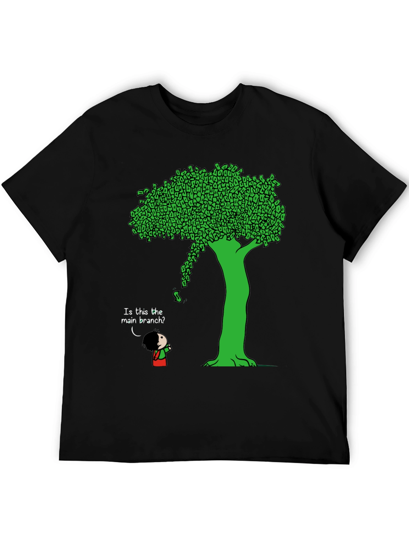 Black Funny Money Tree T-Shirt - Unique Graphic Tee view 5