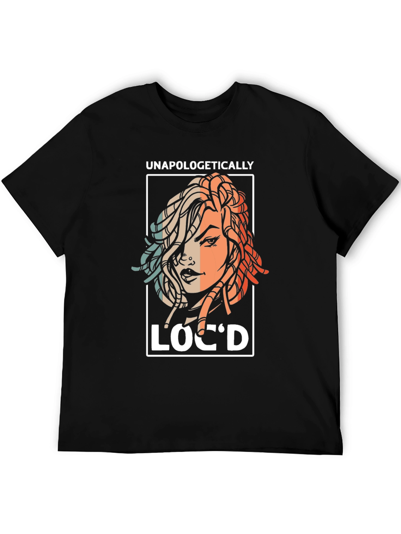 Black Unapologetically Loc'd Graphic Tee view 5