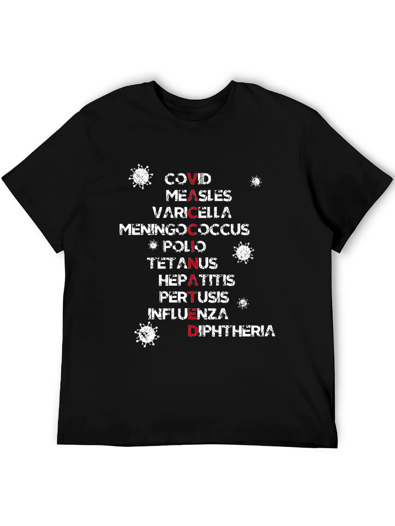 Vaccinated Protection T-Shirt: COVID, Measles & More - 5