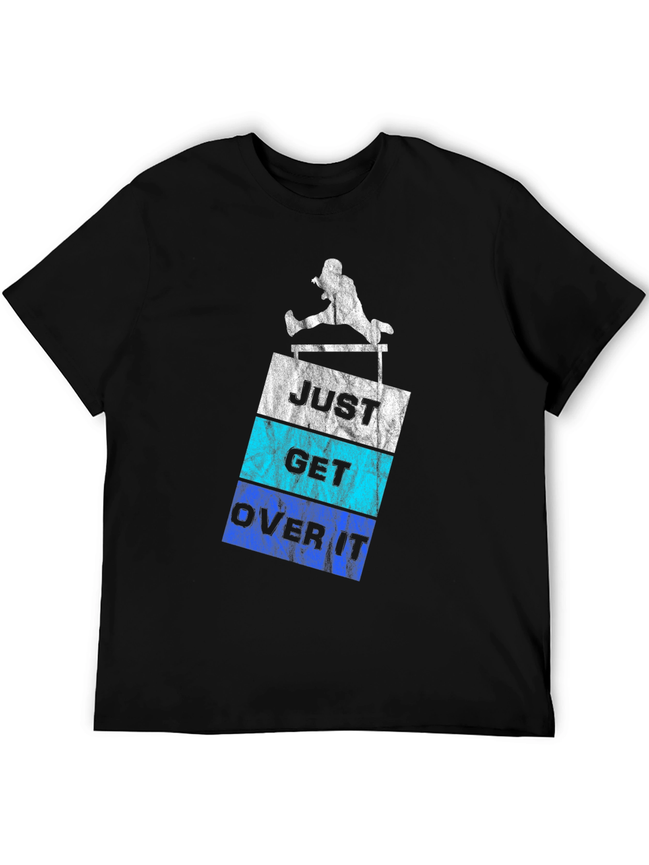 Black Just Get Over It Graphic Tee view 5