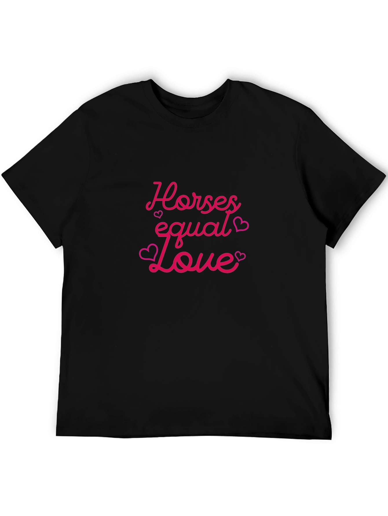 Black Horses Equal Love Graphic Tee view 5