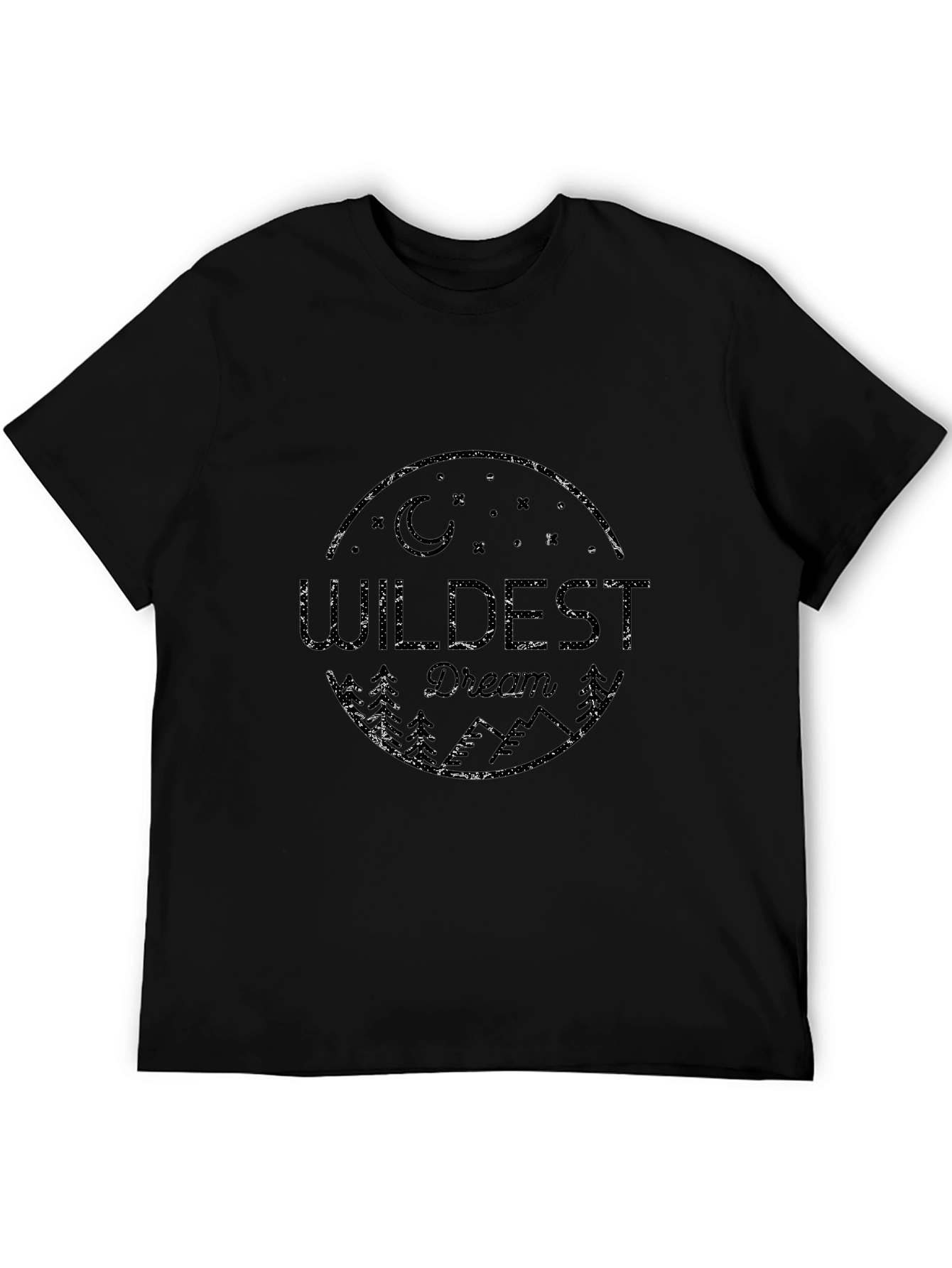 Black Wildest Dream Graphic Print T-Shirt - Black view 5
