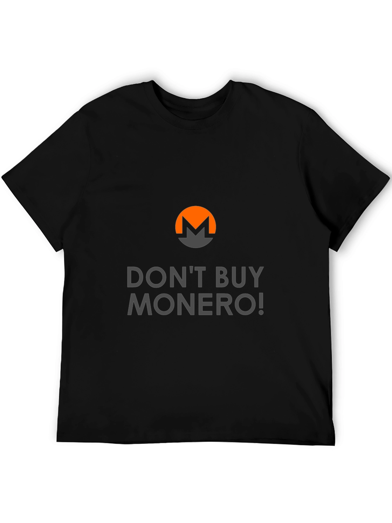 Black Don't Buy Monero T-Shirt - Crypto Humor Tee view 5