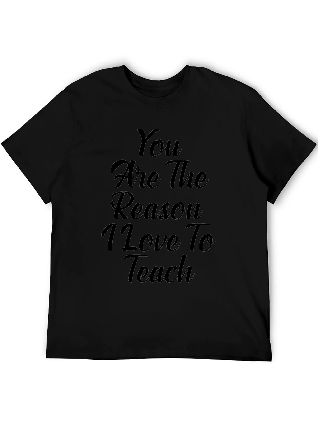 Black Teacher Appreciation Black T-Shirt view 5