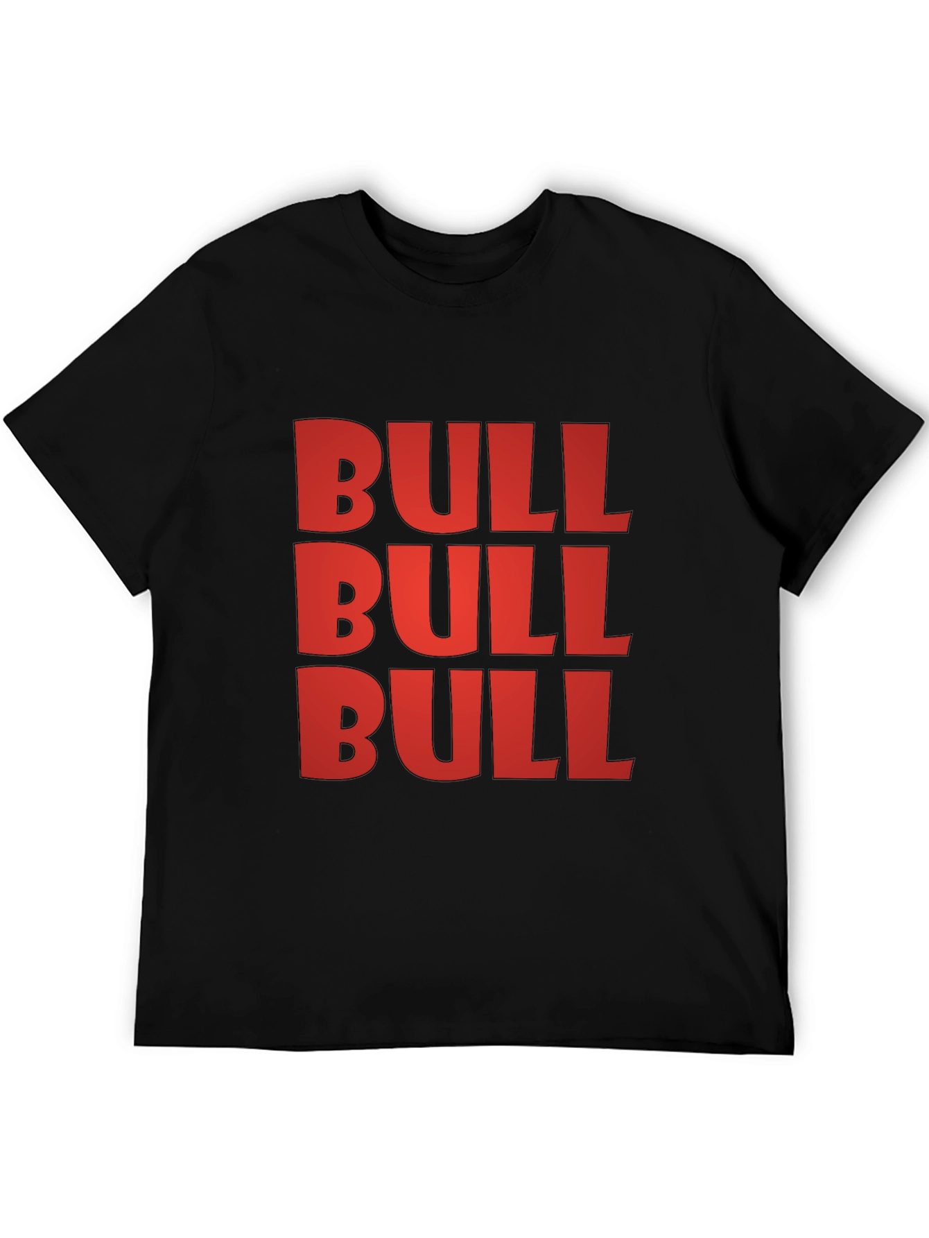 Black Bold BULL Graphic Tee - Statement T-Shirt view 5