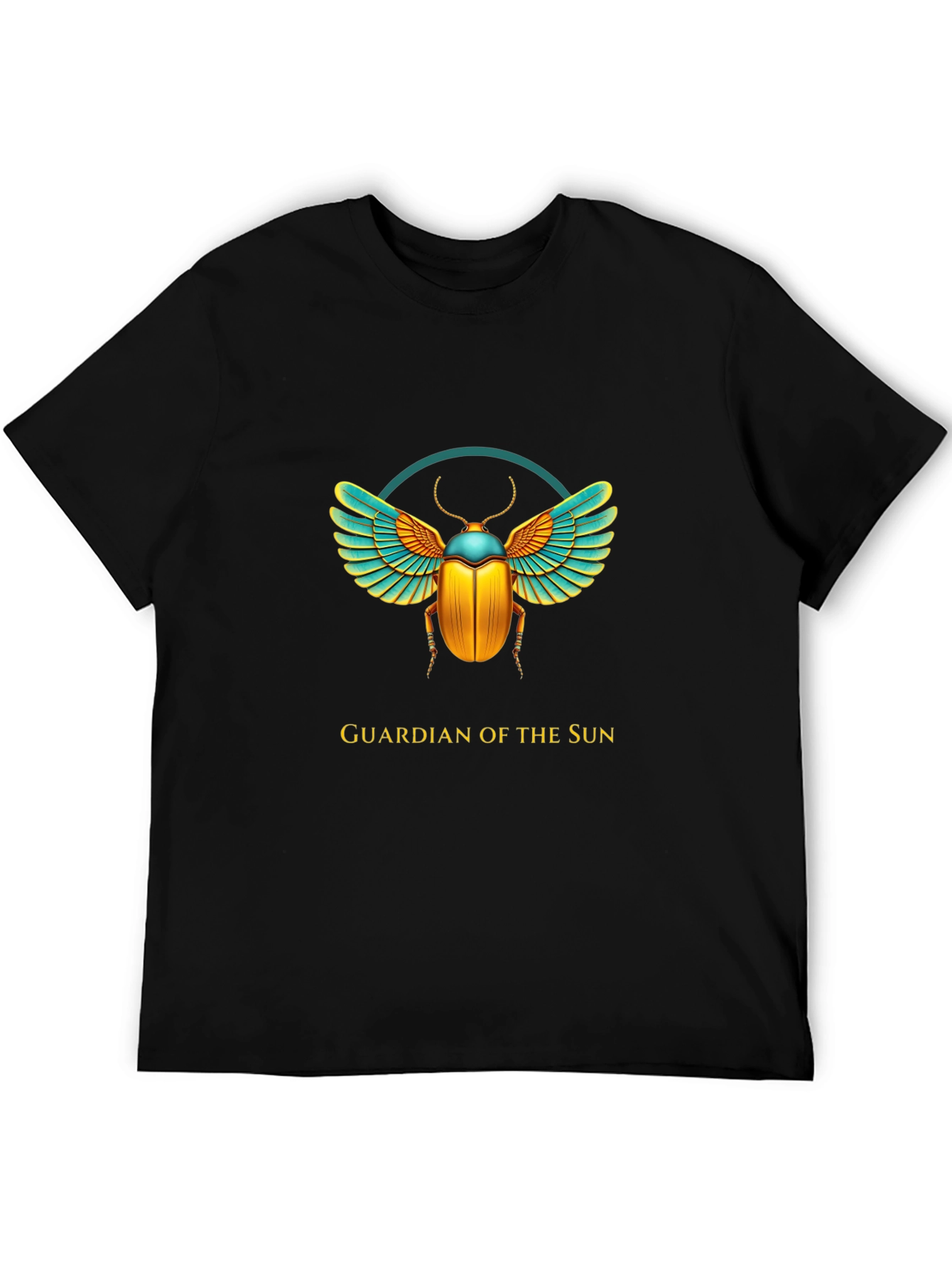 Black Guardian of the Sun Graphic Tee - Black view 5