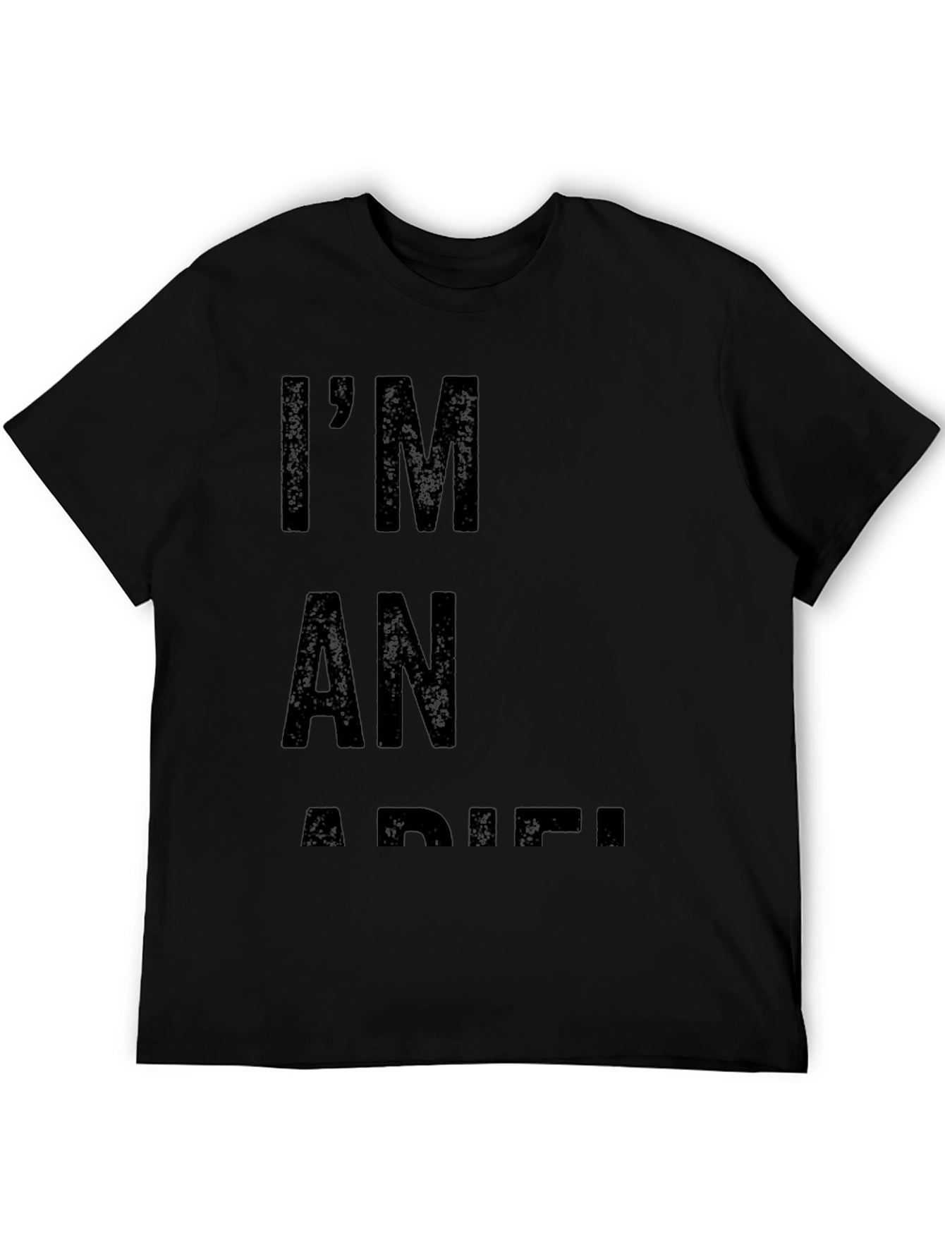 Black I'm An Adiel Black Tee - Bold Statement Shirt view 5