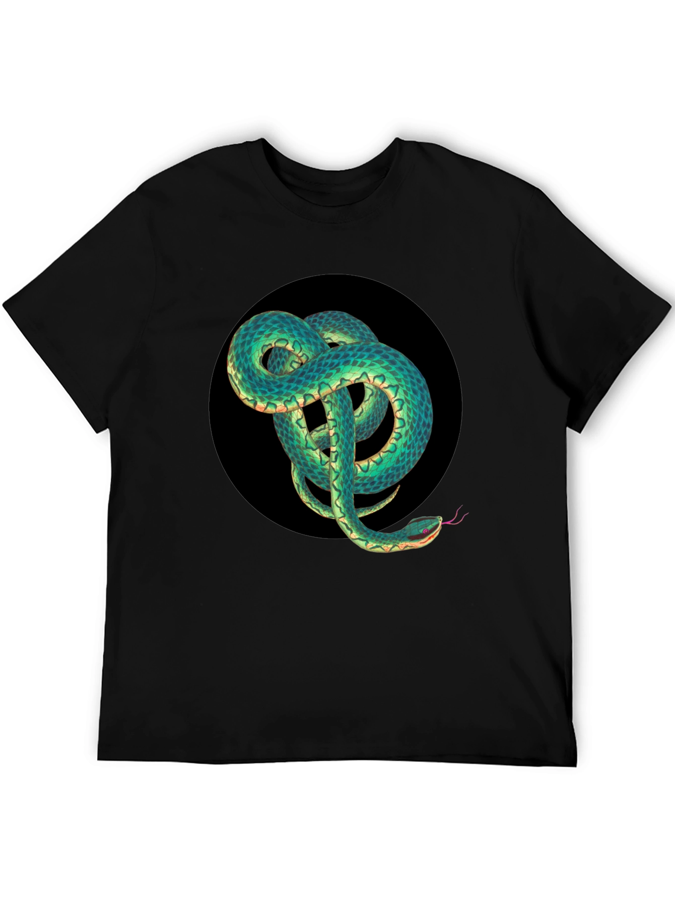 Black Snake Graphic Black T-Shirt view 5