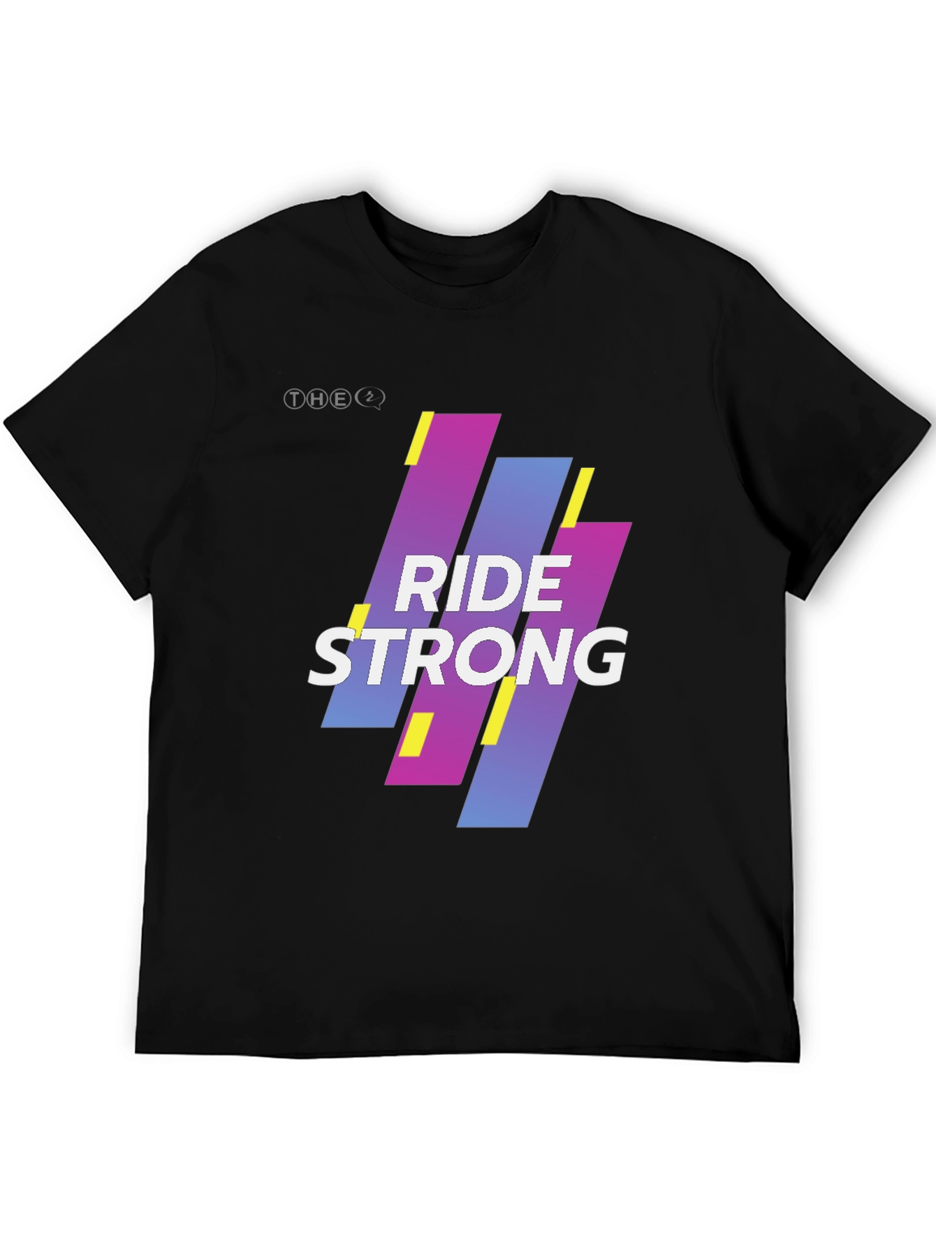 Black Ride Strong Graphic Tee - Black Cotton Blend view 5