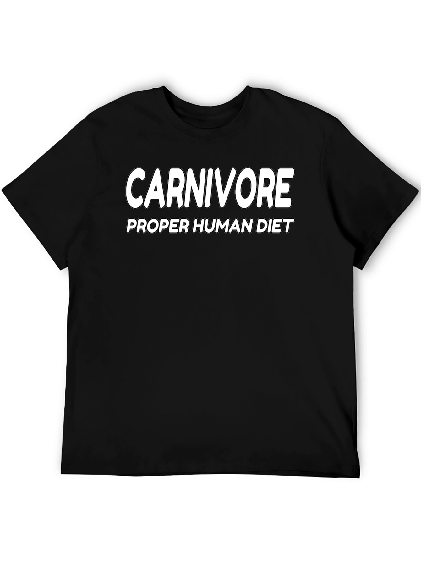 Black Carnivore Diet T-Shirt - Proper Human Diet Tee view 5