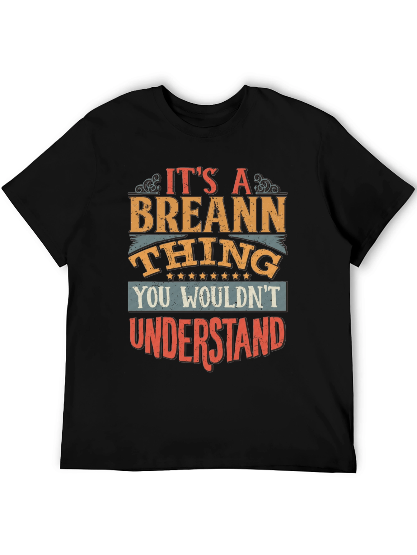 Black Breann Thing T-Shirt - Funny Personalized Name Tee view 5