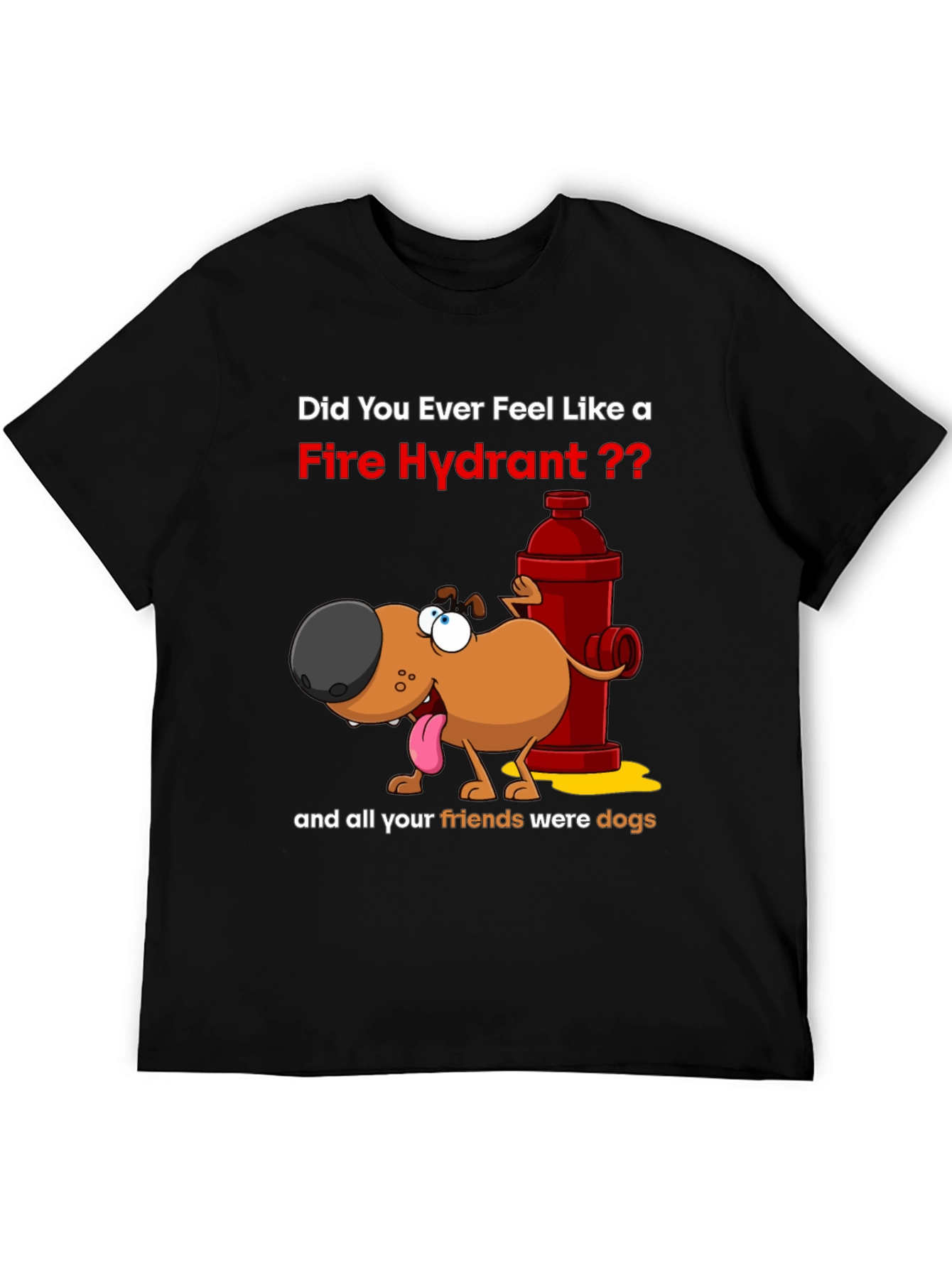 Black Dog & Fire Hydrant Graphic T-Shirt view 5
