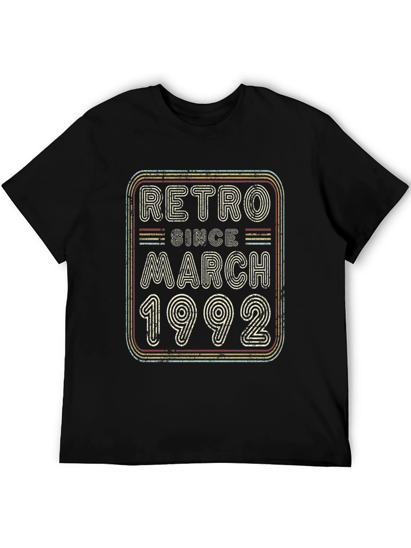 Black Retro Since March 1992 Graphic Tee view 5