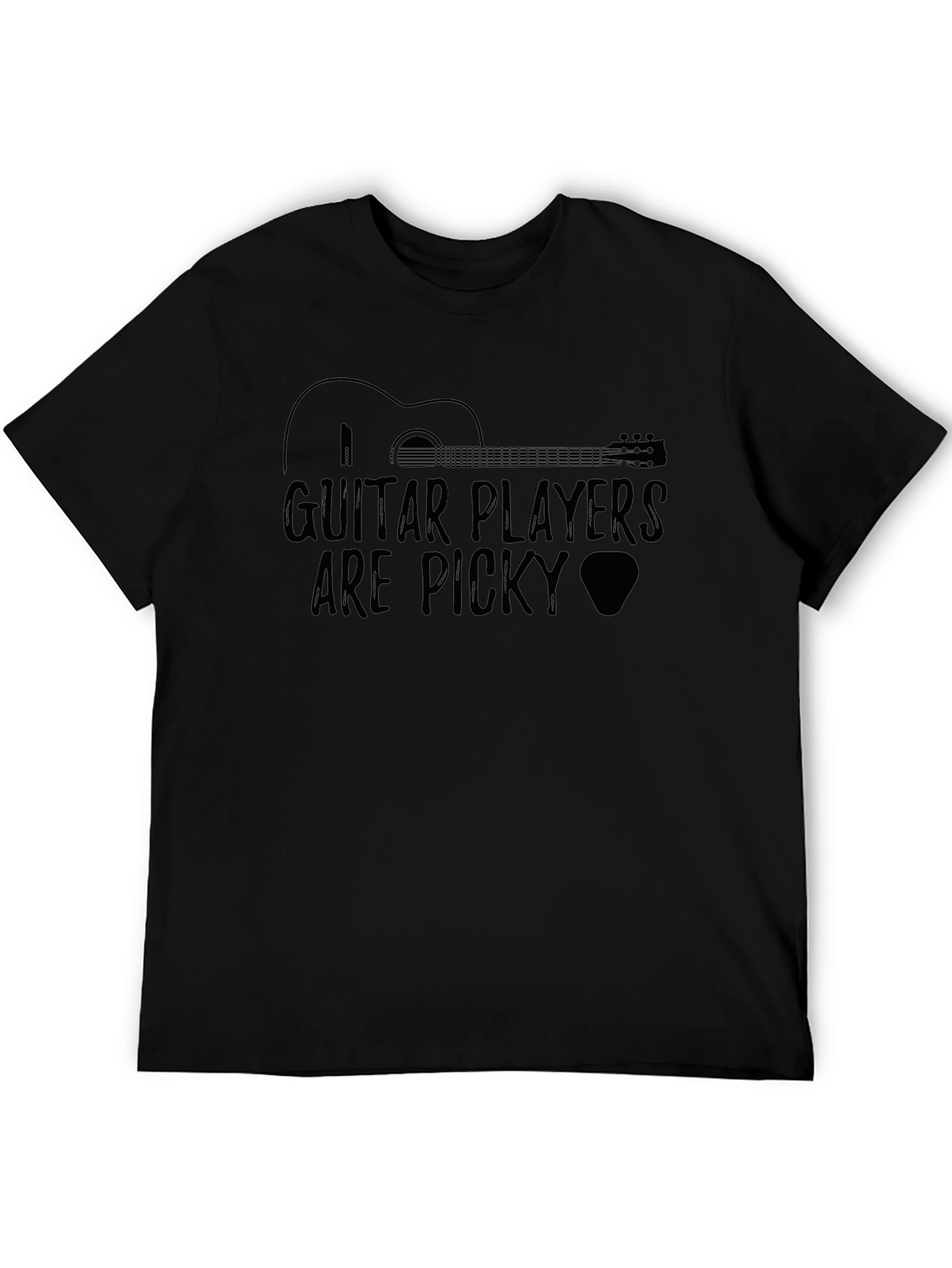 Black Guitar Players Are Picky - Funny Musician T-Shirt view 5