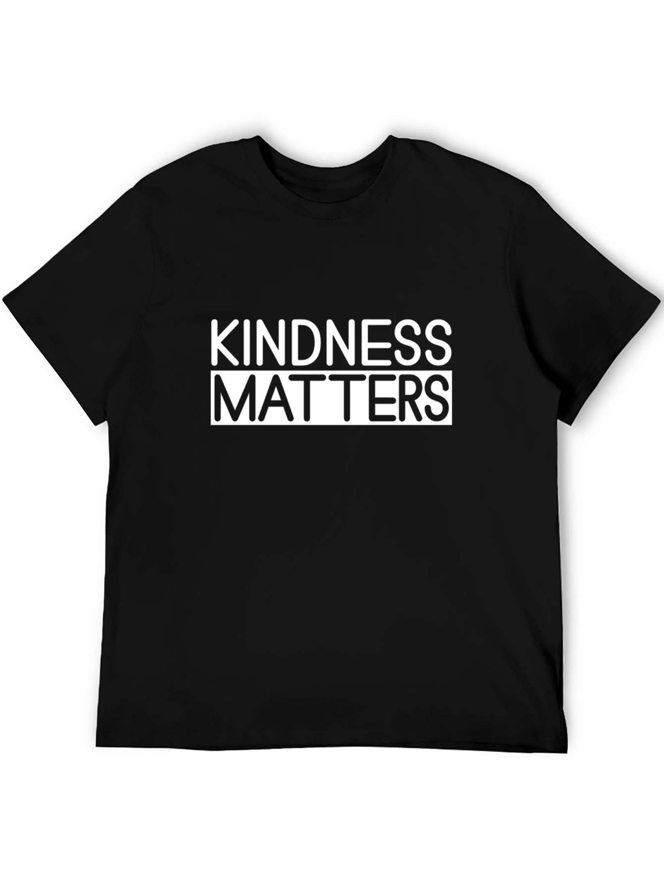Black Kindness Matters Graphic Tee - Black view 5