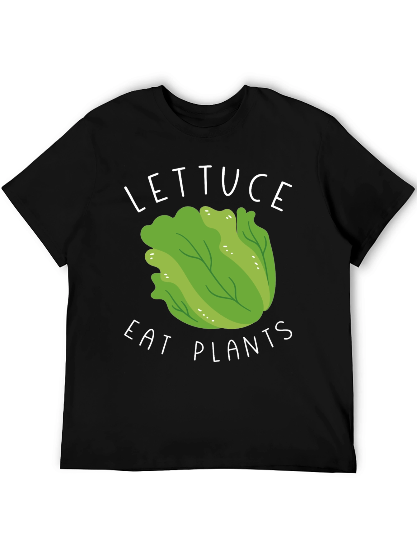 Black Lettuce Eat Plants Graphic Tee view 5