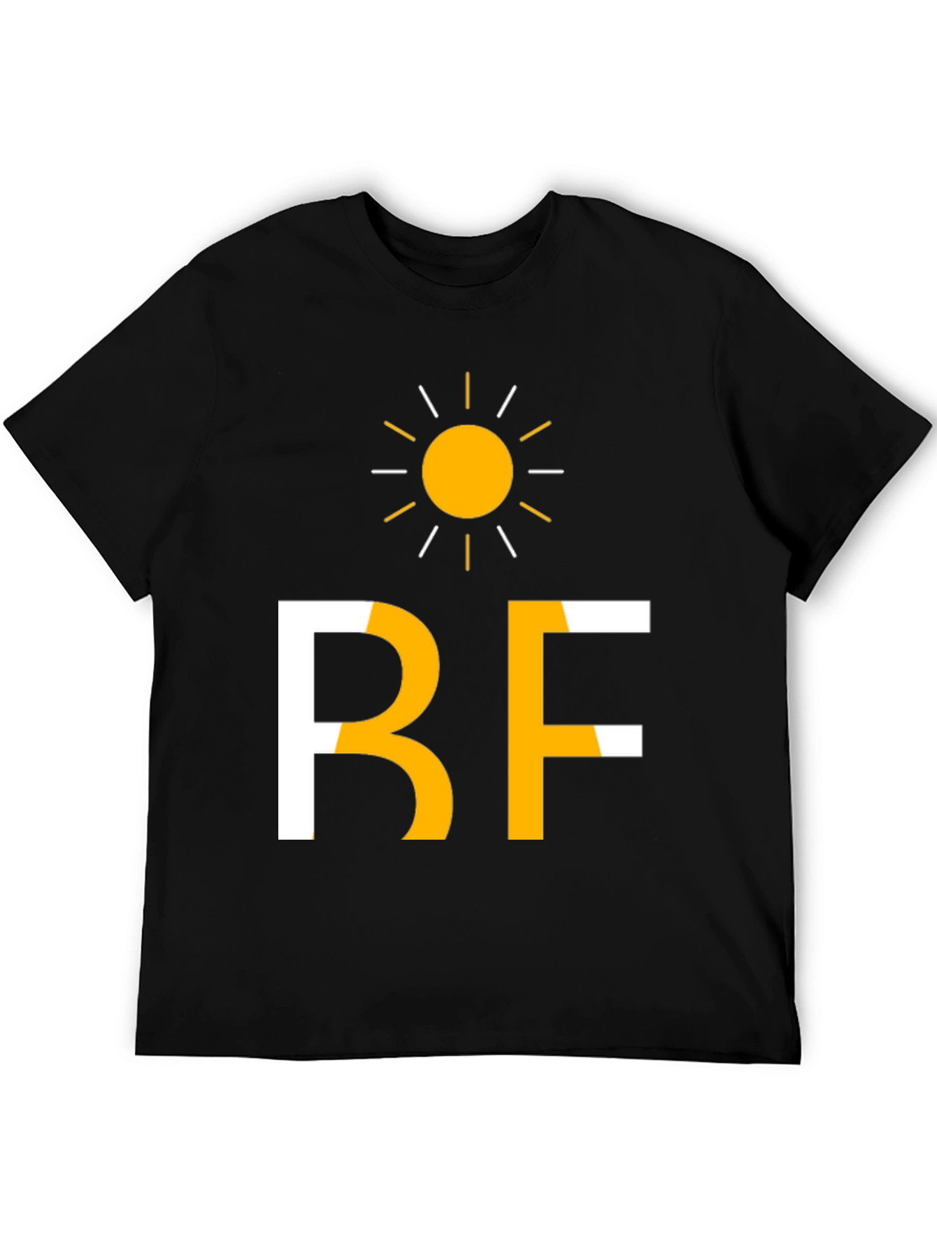 Black Sunny BF Graphic Tee - Casual Black T-Shirt view 5