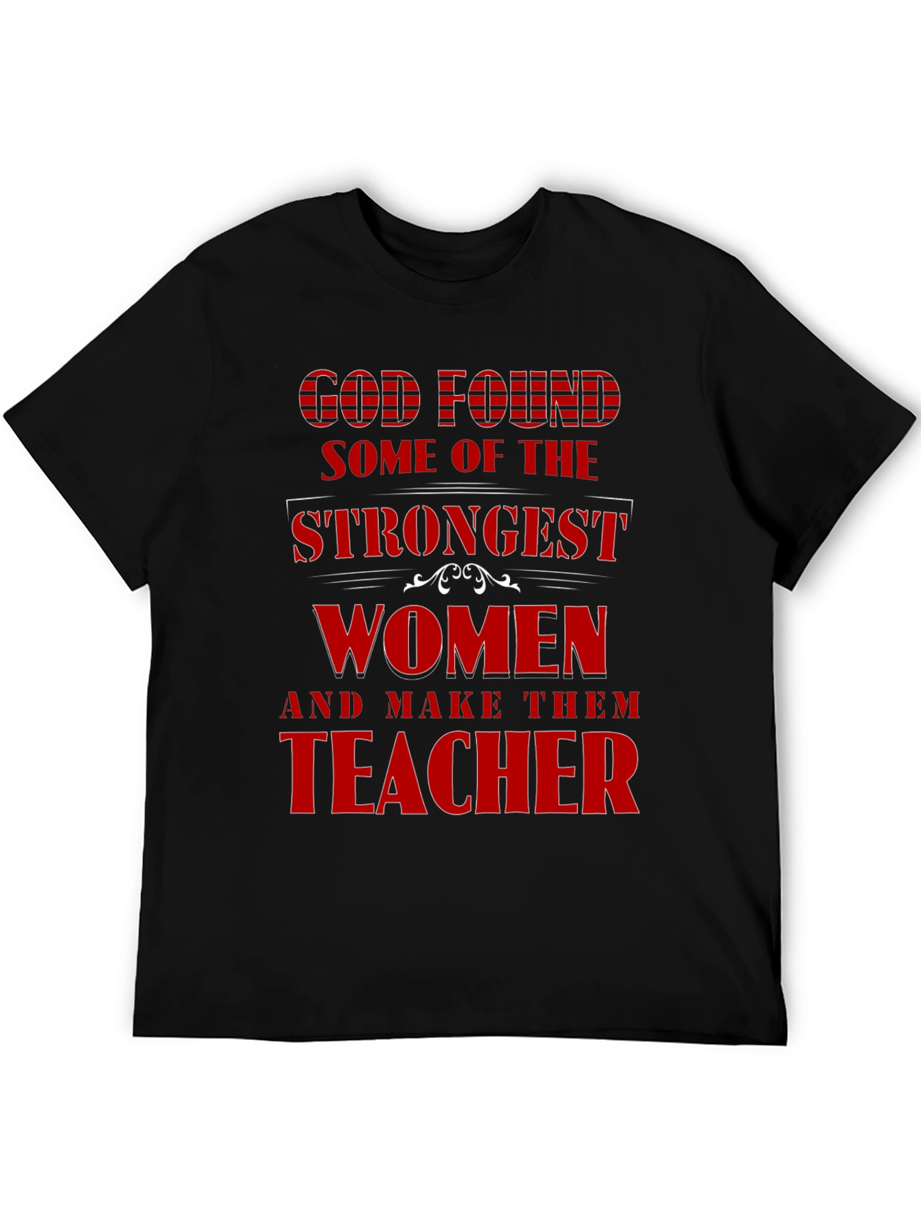 Black Strong Women Teacher T-Shirt, God Found view 5