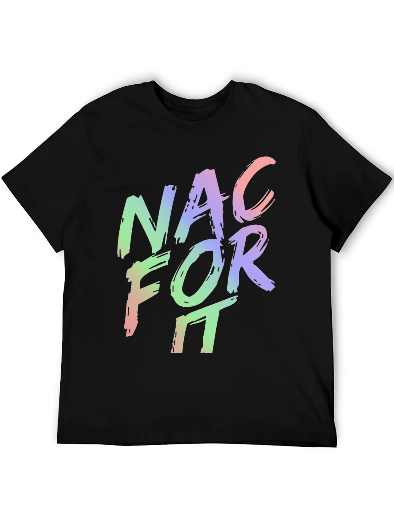 Black NAC For It - Men's Graphic T-Shirt view 5