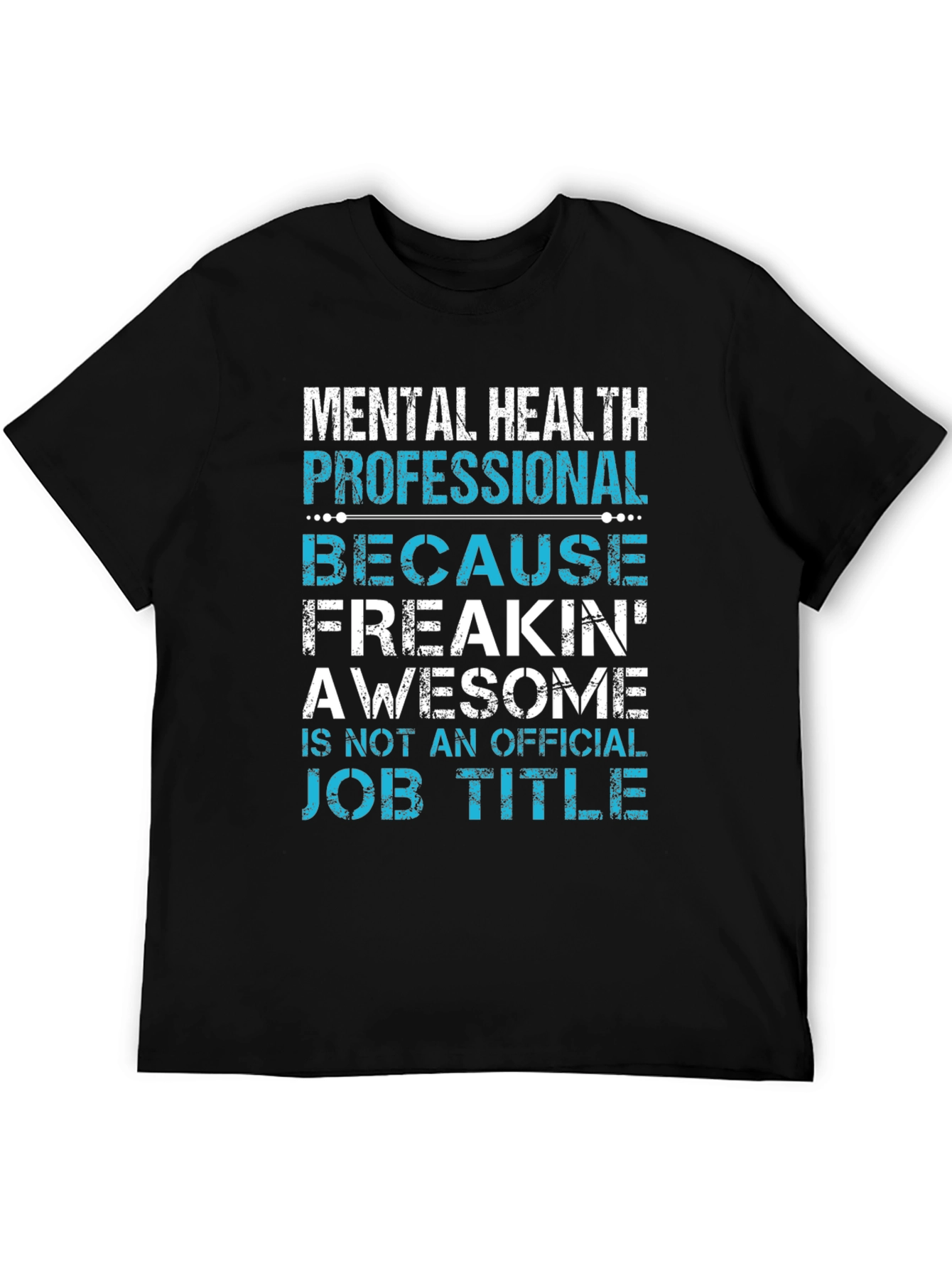 Black Mental Health Pro Freakin' Awesome T-Shirt view 5