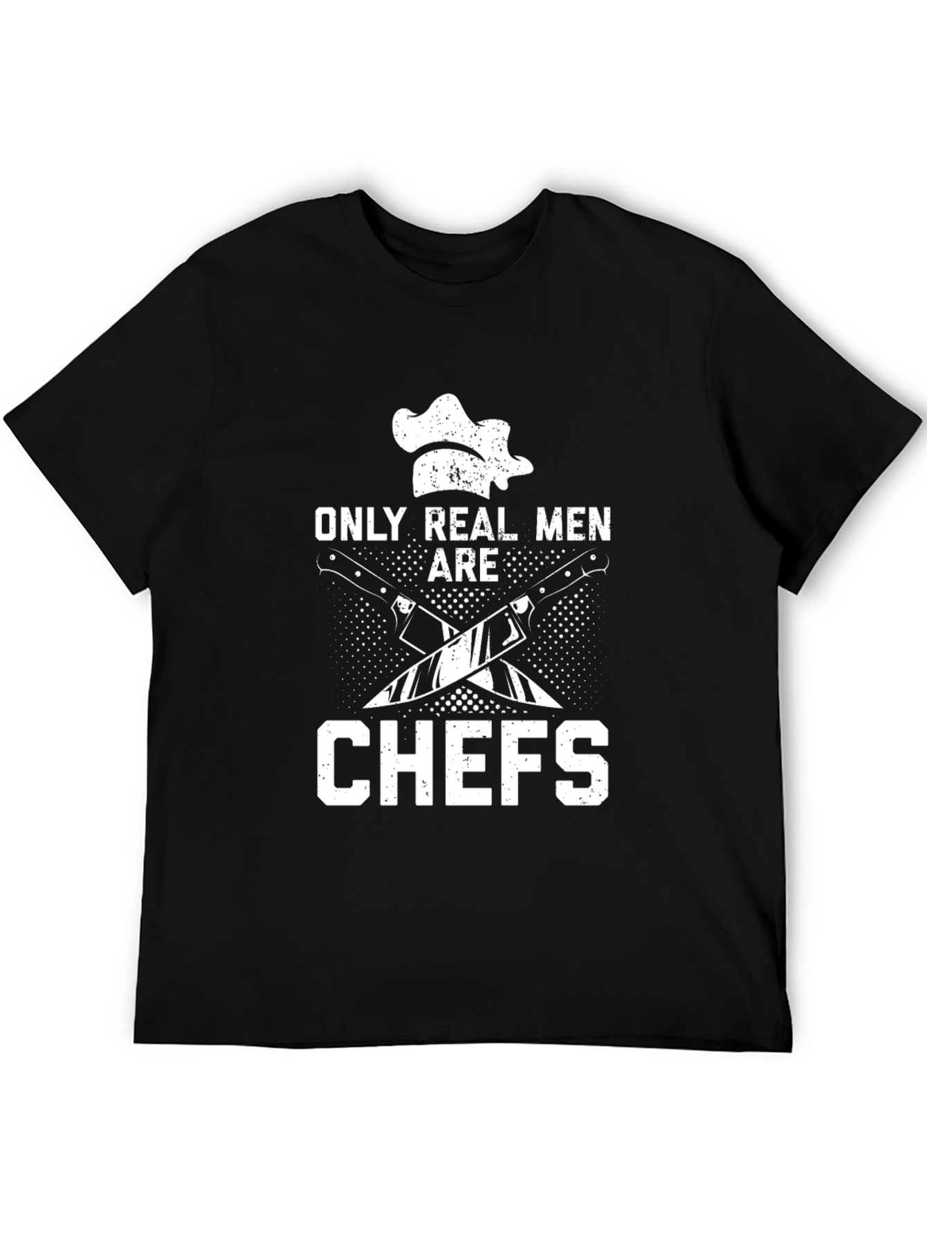 Black Only Real Men Are Chefs T-Shirt view 5