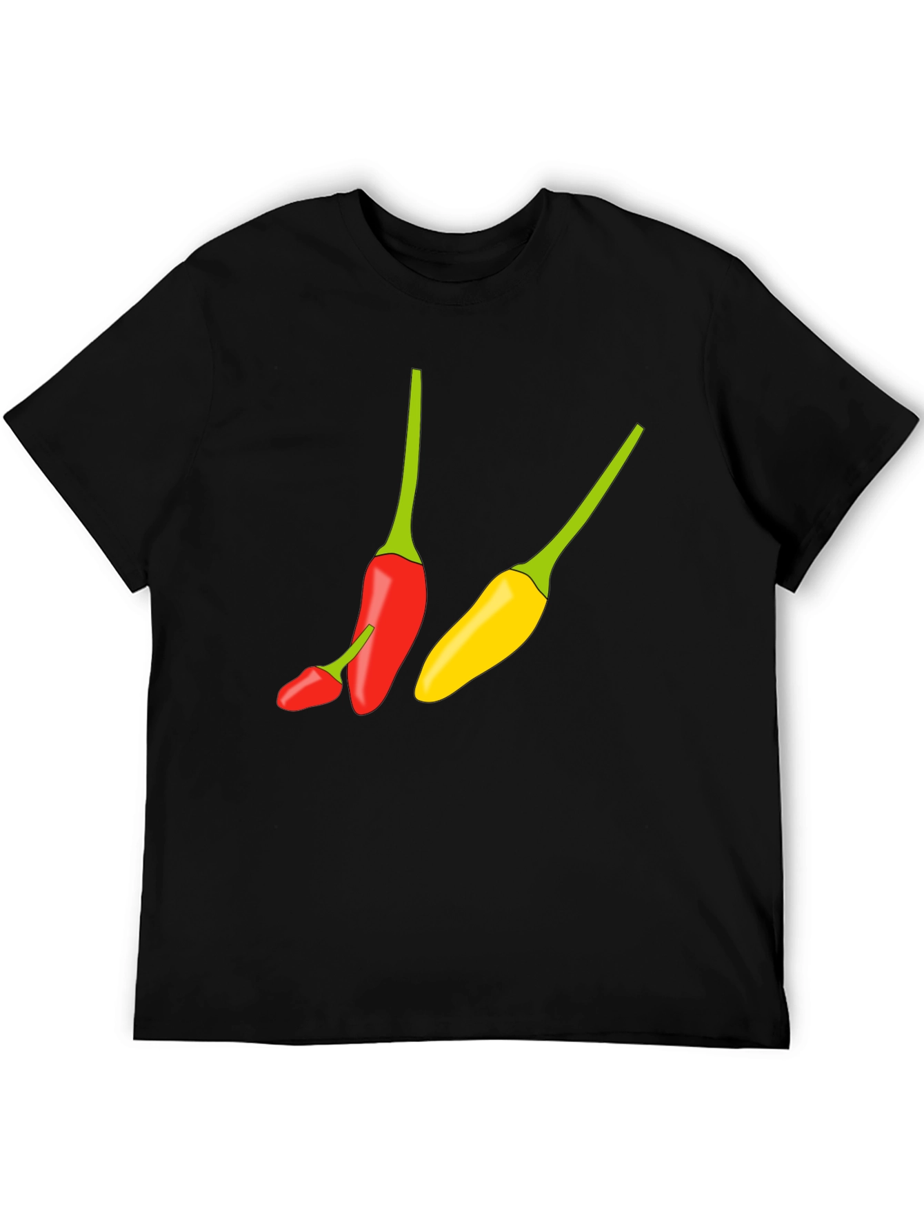 Black Chili Pepper Graphic Tee - Spicy Style view 5