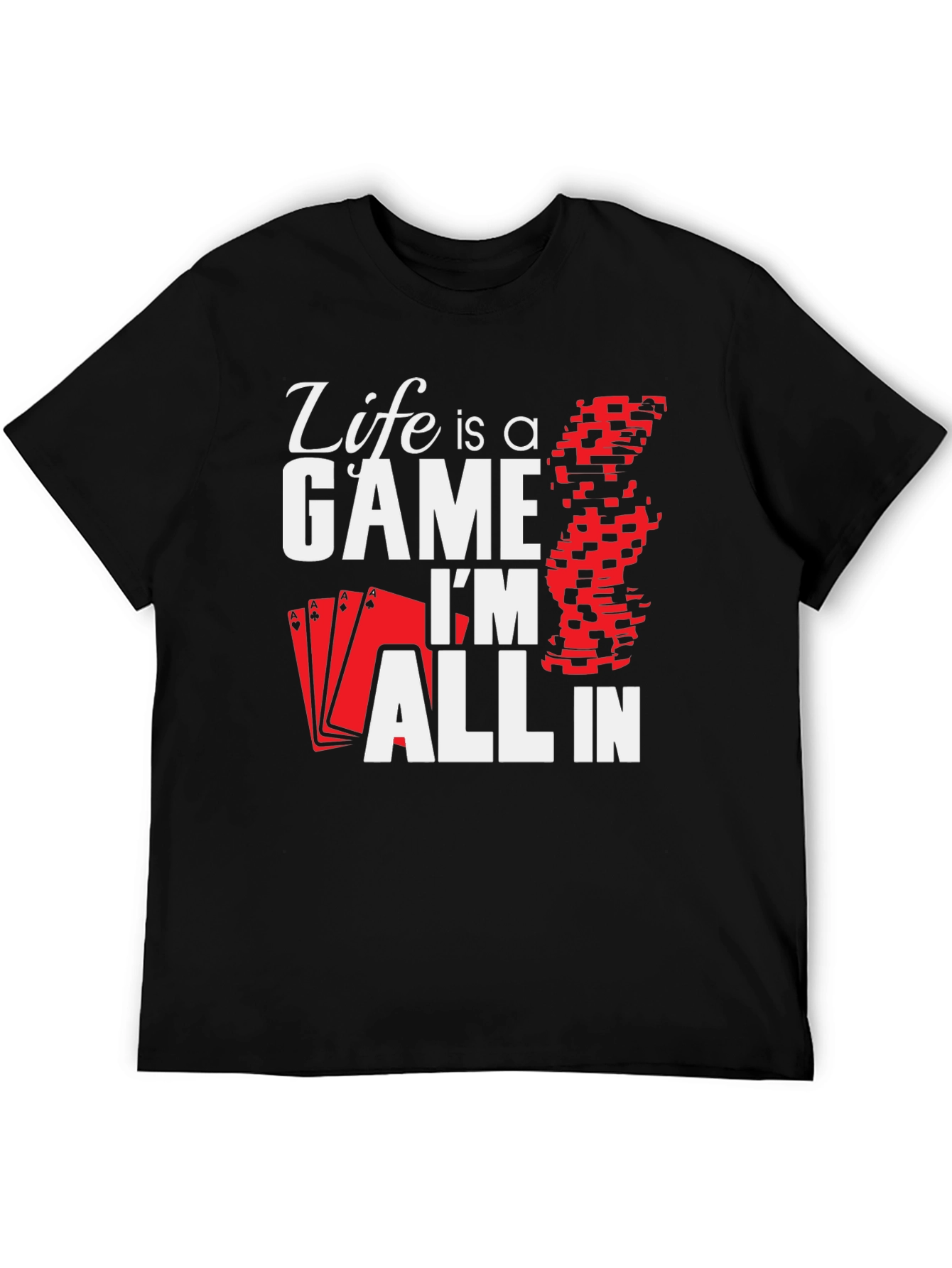 Black Life is a Game - Poker T-Shirt view 5