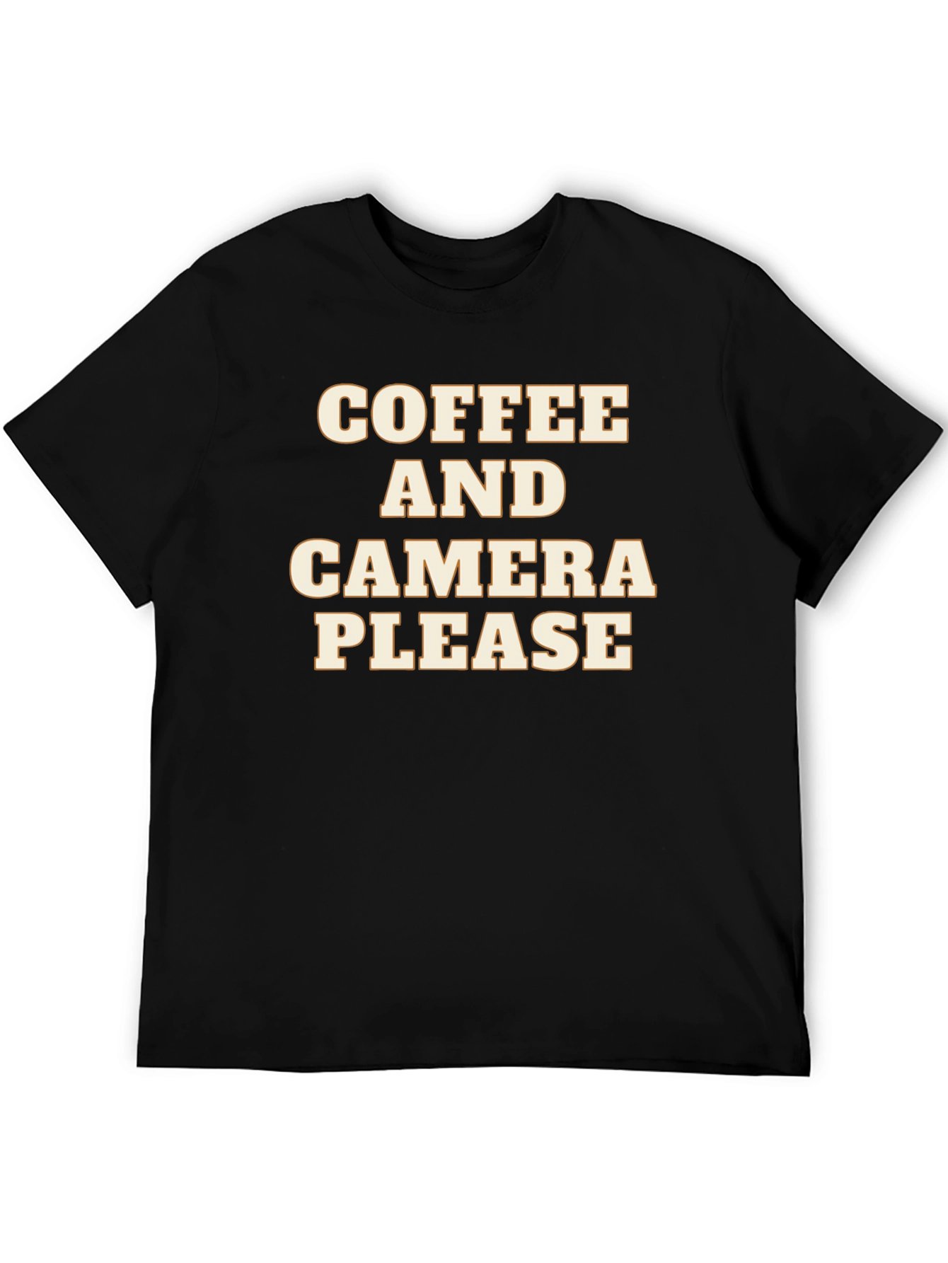 Black Coffee and Camera Please Graphic Tee view 5