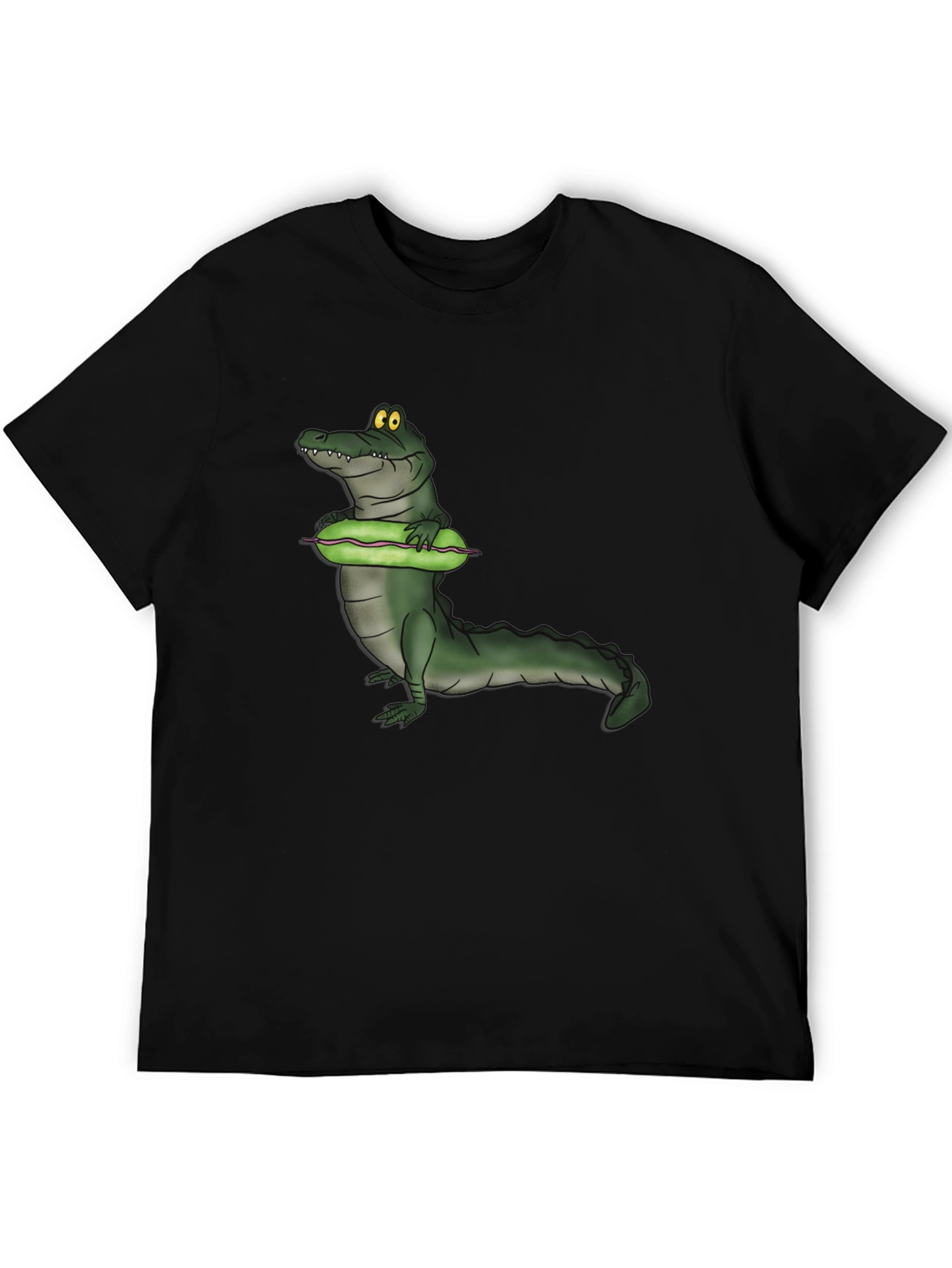 Black Crocodile Cucumber T-Shirt - Funny Graphic Tee view 5