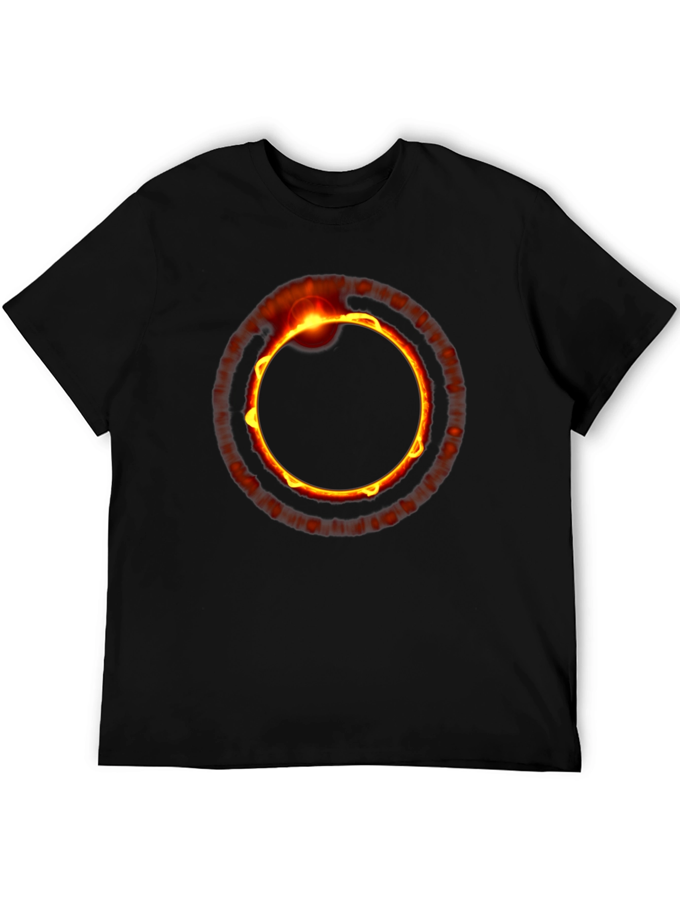 Black Eclipse Graphic Tee - Black Crew Neck view 5