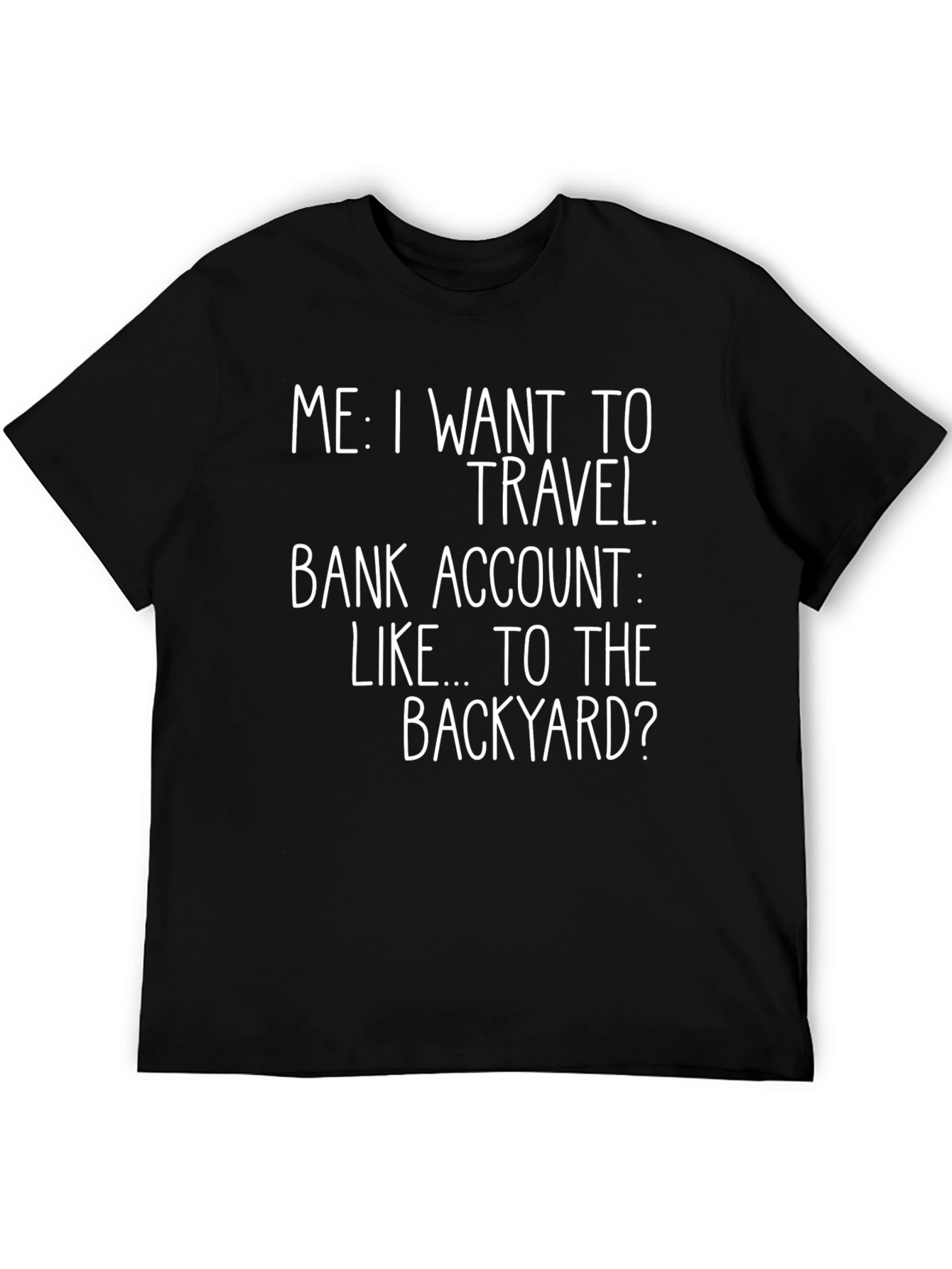 Black Funny Travel T-Shirt: Backyard Dreams view 5
