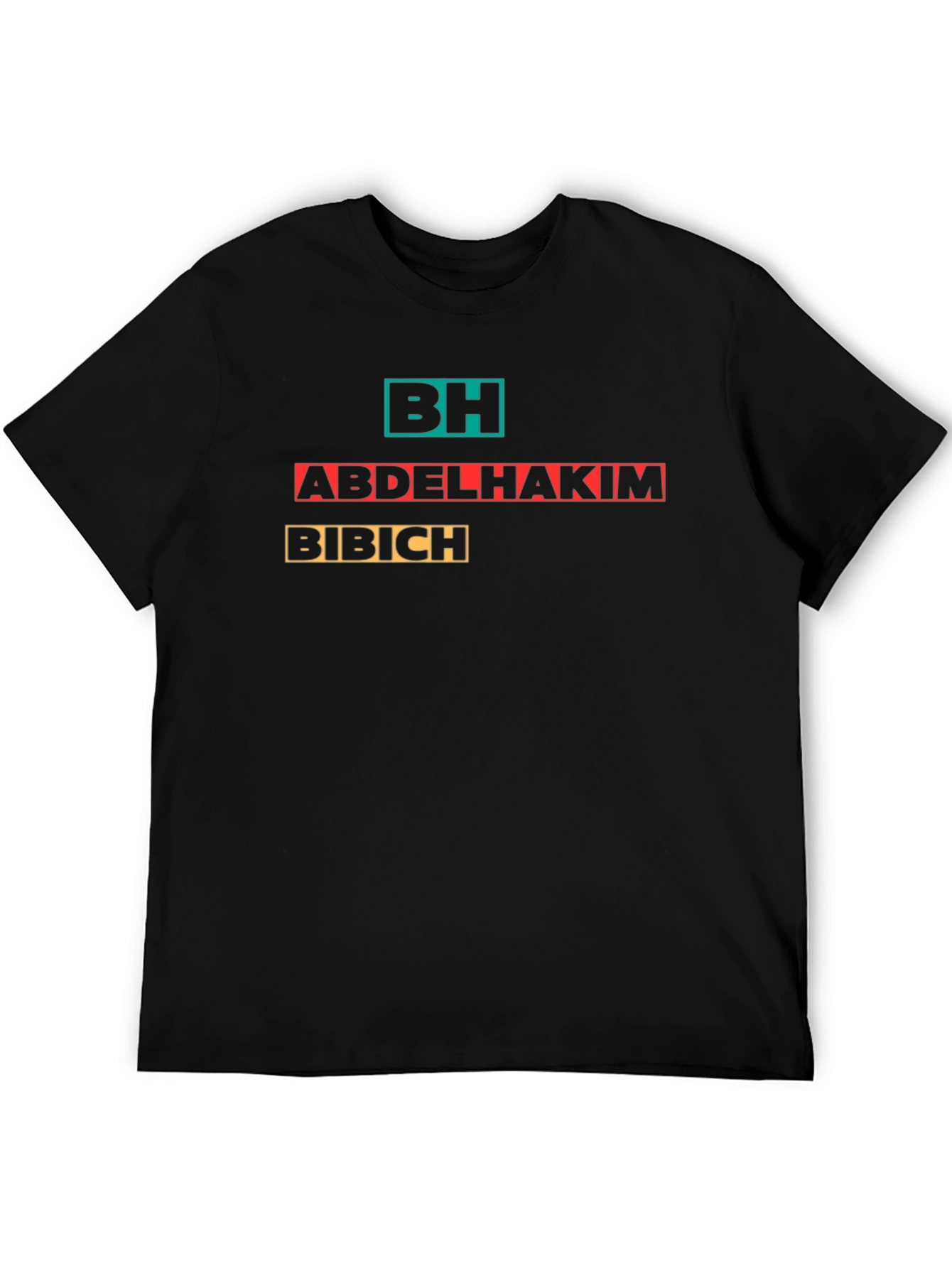 Black BH Abdelhakim Bibich Graphic Tee view 5
