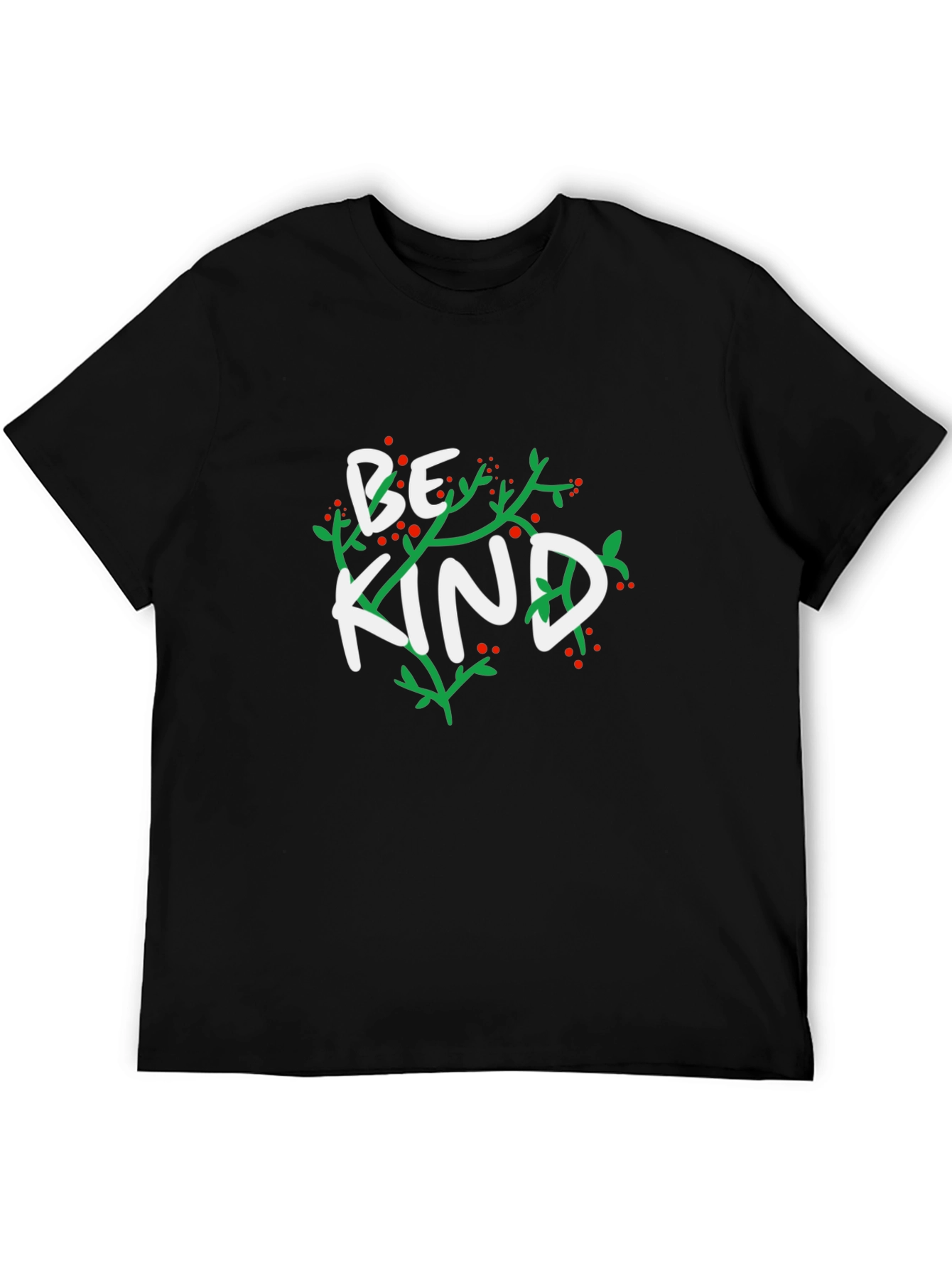 Black Be Kind Graphic Tee - Black Casual Comfort view 5