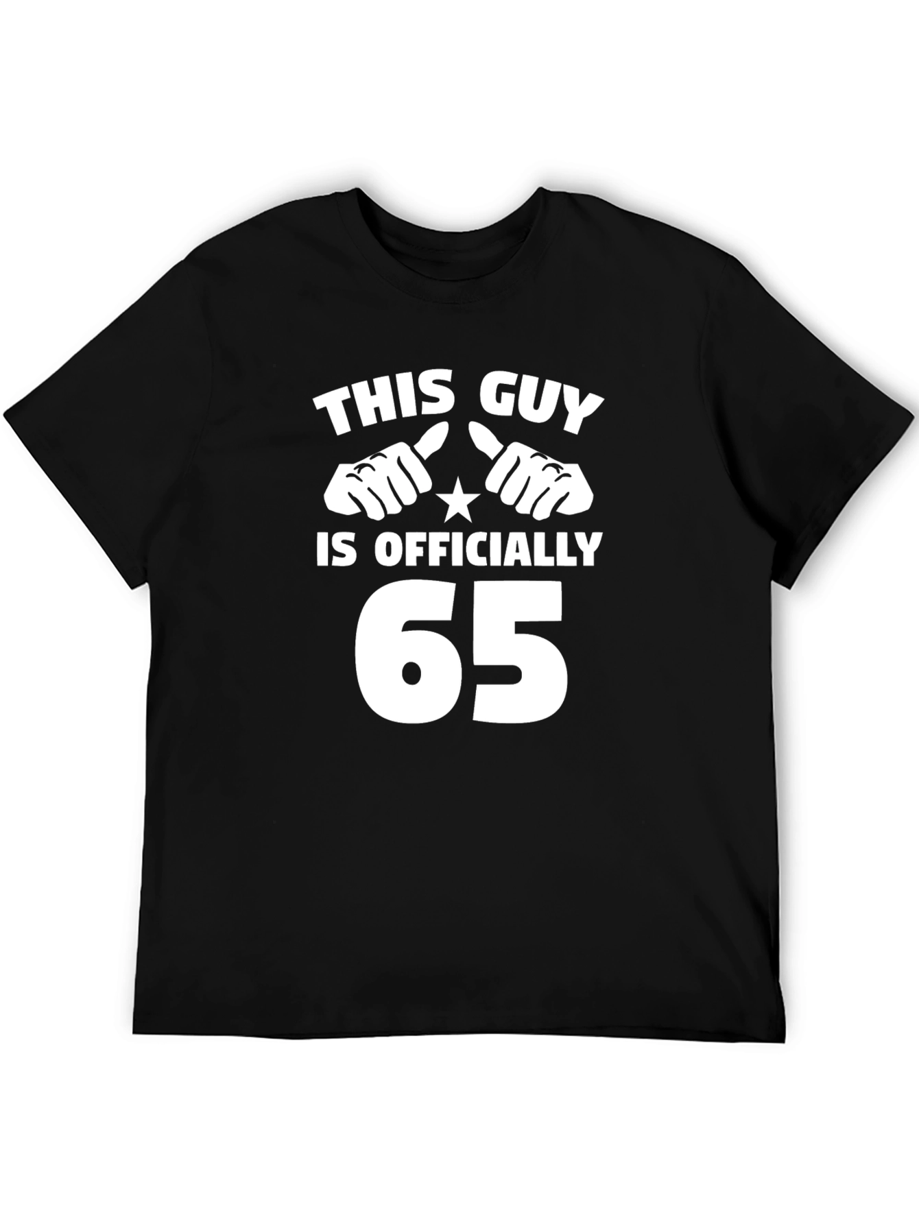 Black Funny 65th Birthday T-Shirt view 5