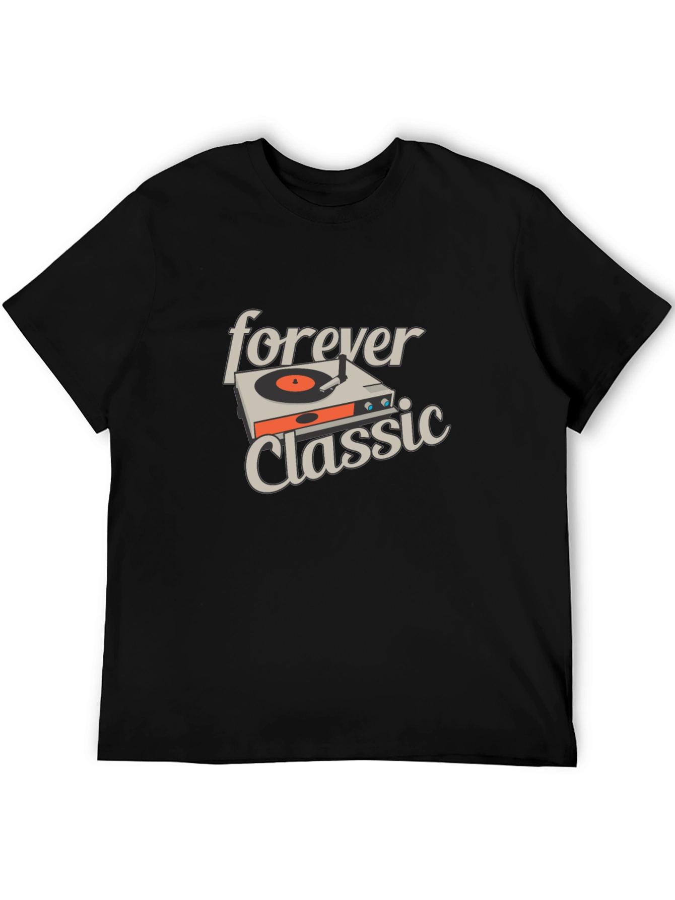 Black Forever Classic Graphic Tee - Music Lover Shirt view 5