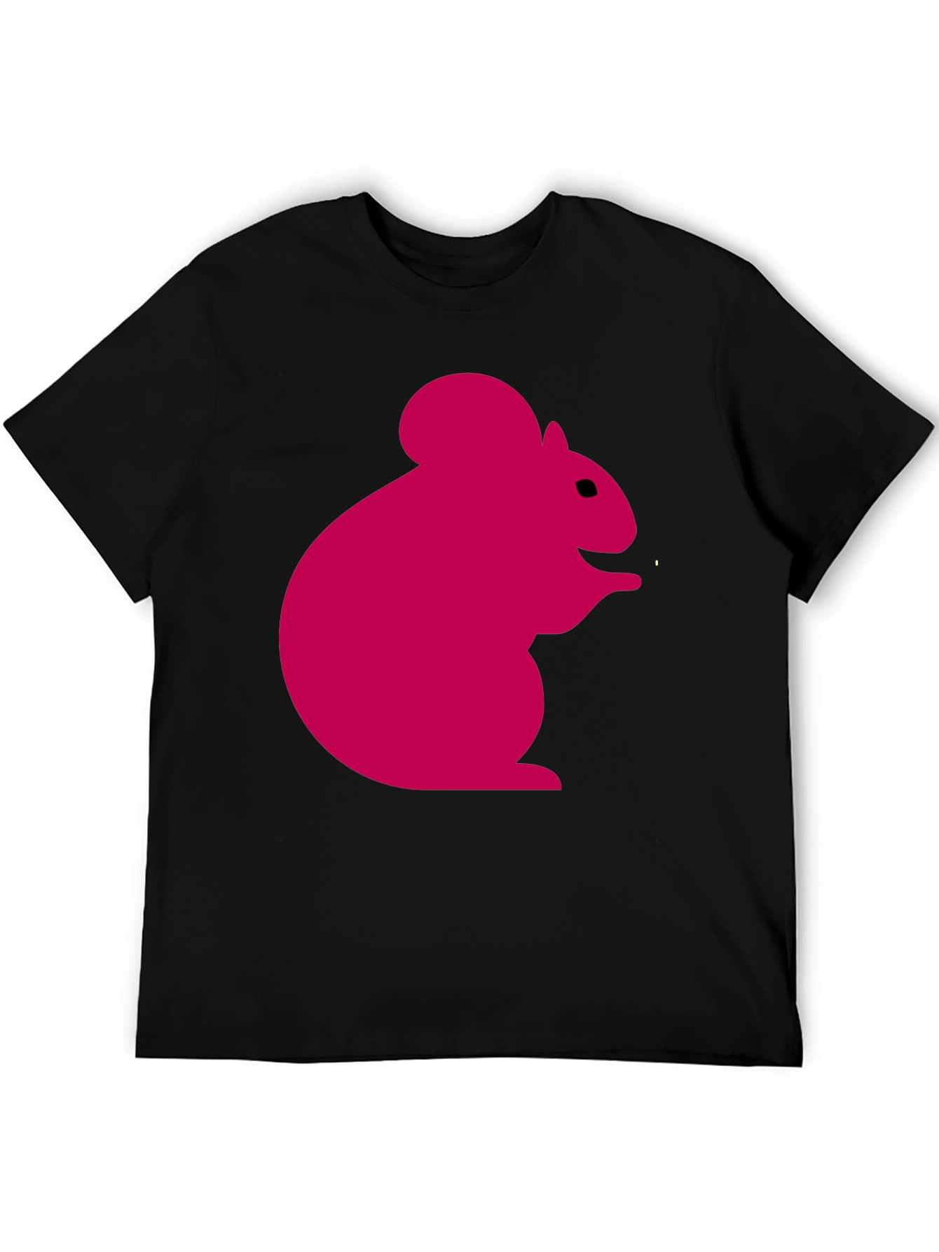 Pink Squirrel Graphic Tee - Men's Black T-Shirt - 5