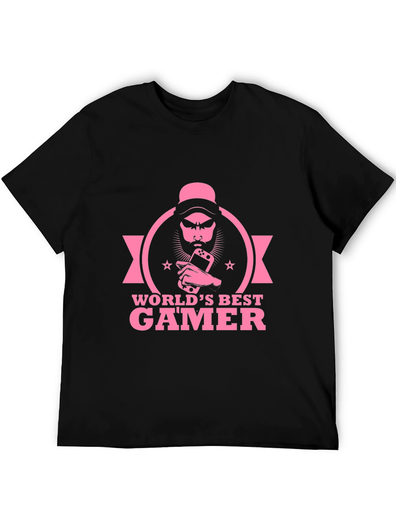 Black World's Best Gamer T-Shirt - Black Cotton Tee view 5