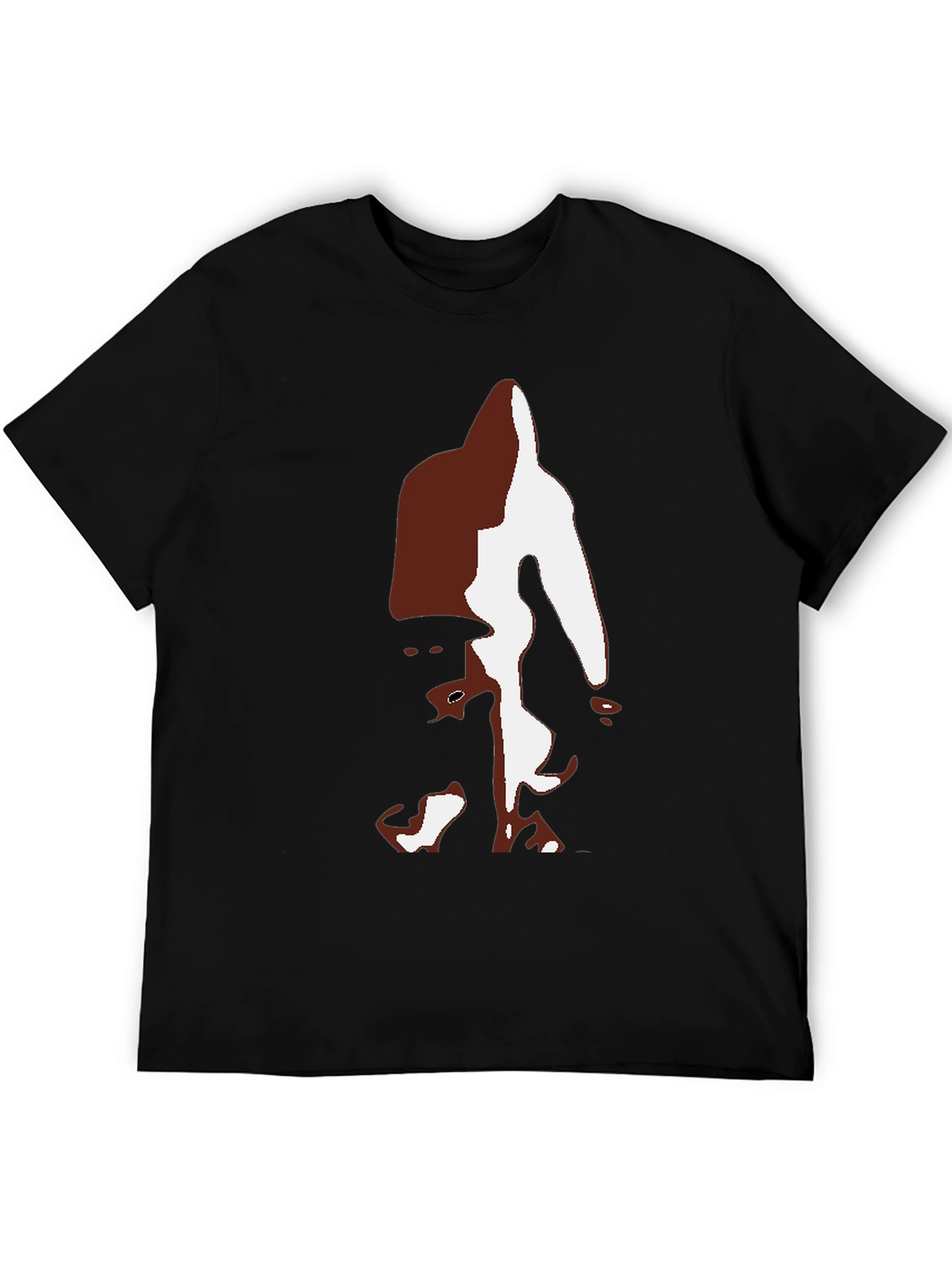 Bigfoot Silhouette Graphic Tee - Black Casual T-Shirt - 5