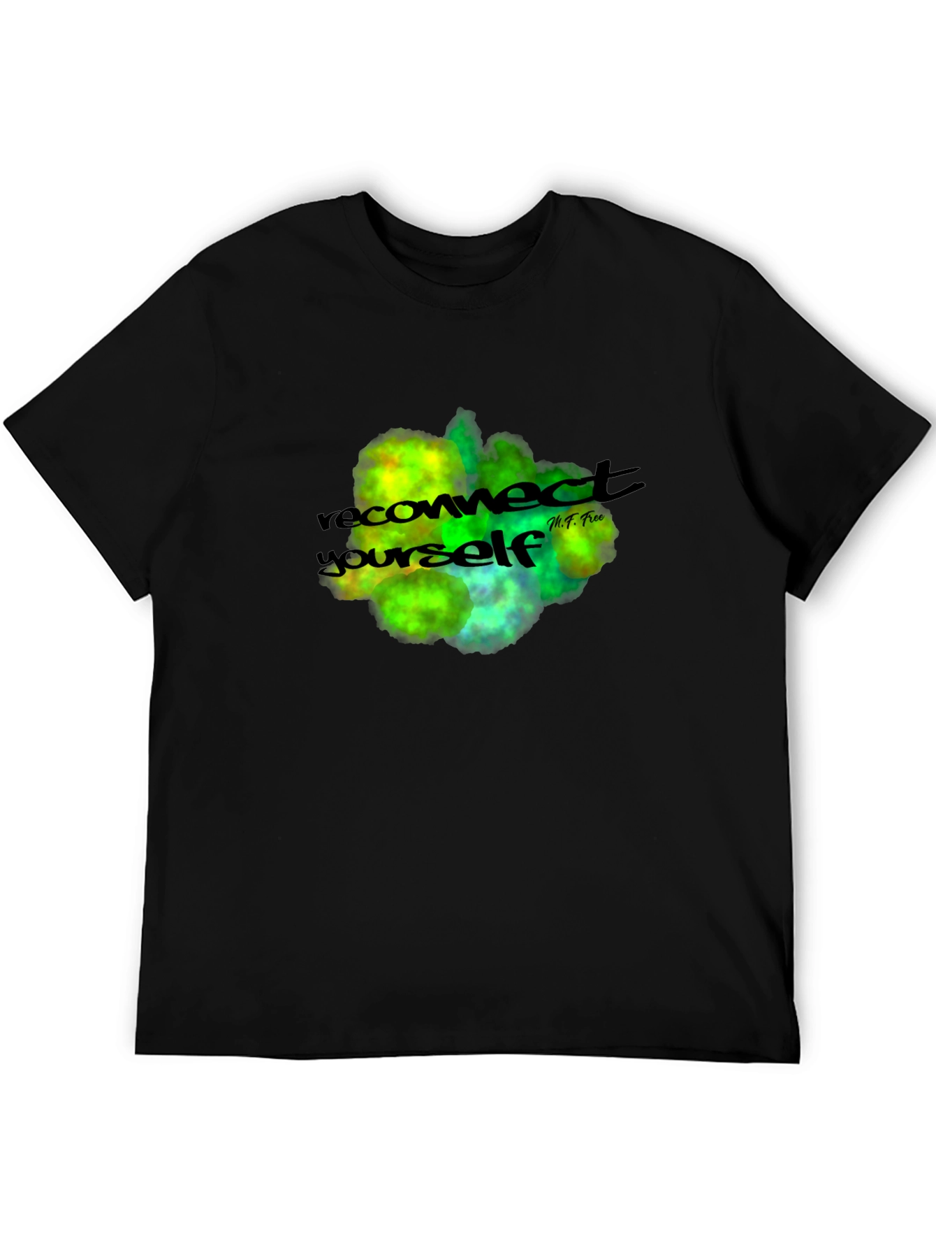 Black Reconnect Yourself Black T-Shirt view 5