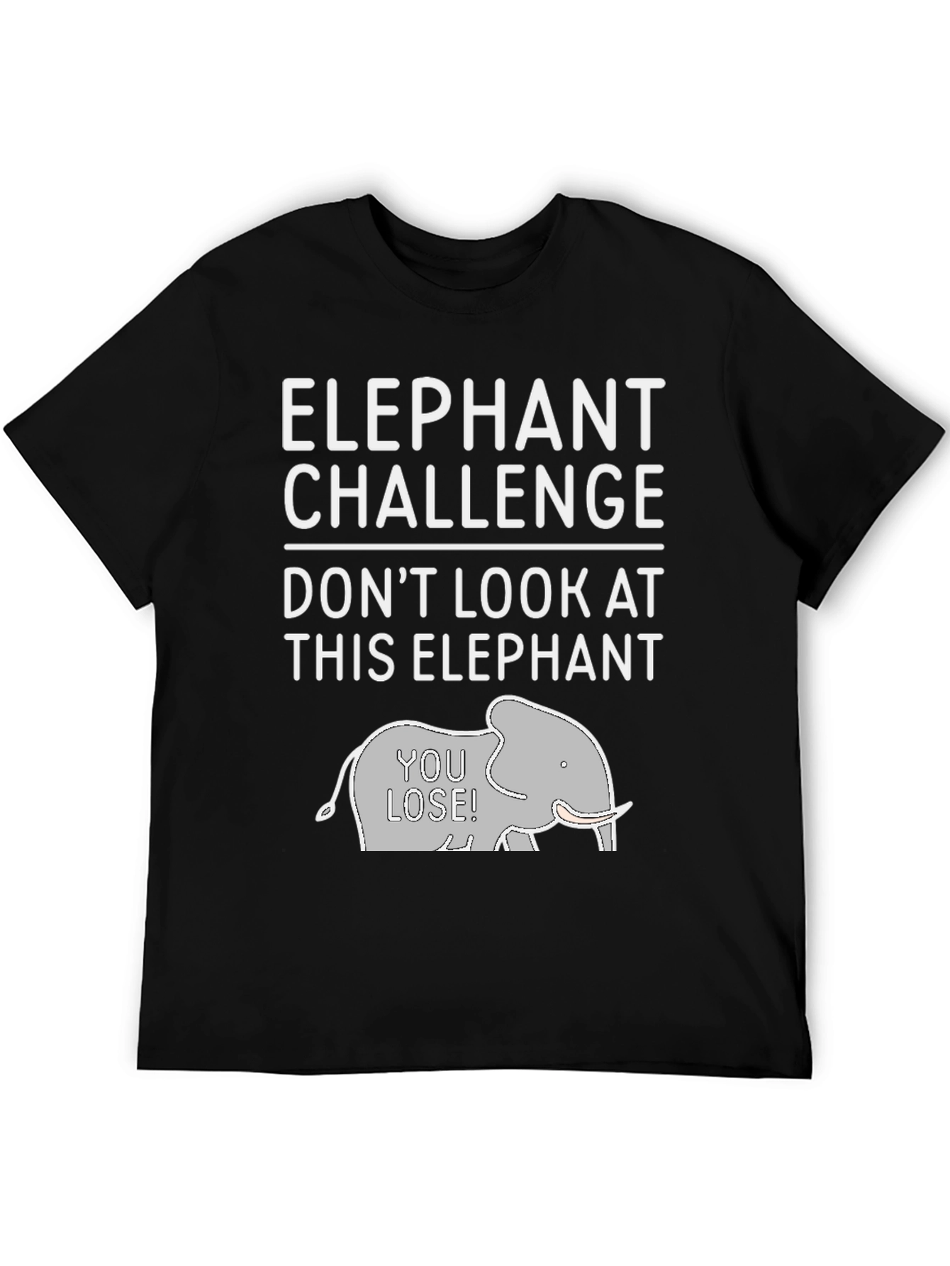 Black Elephant Challenge Graphic Tee - Don't Look! view 5