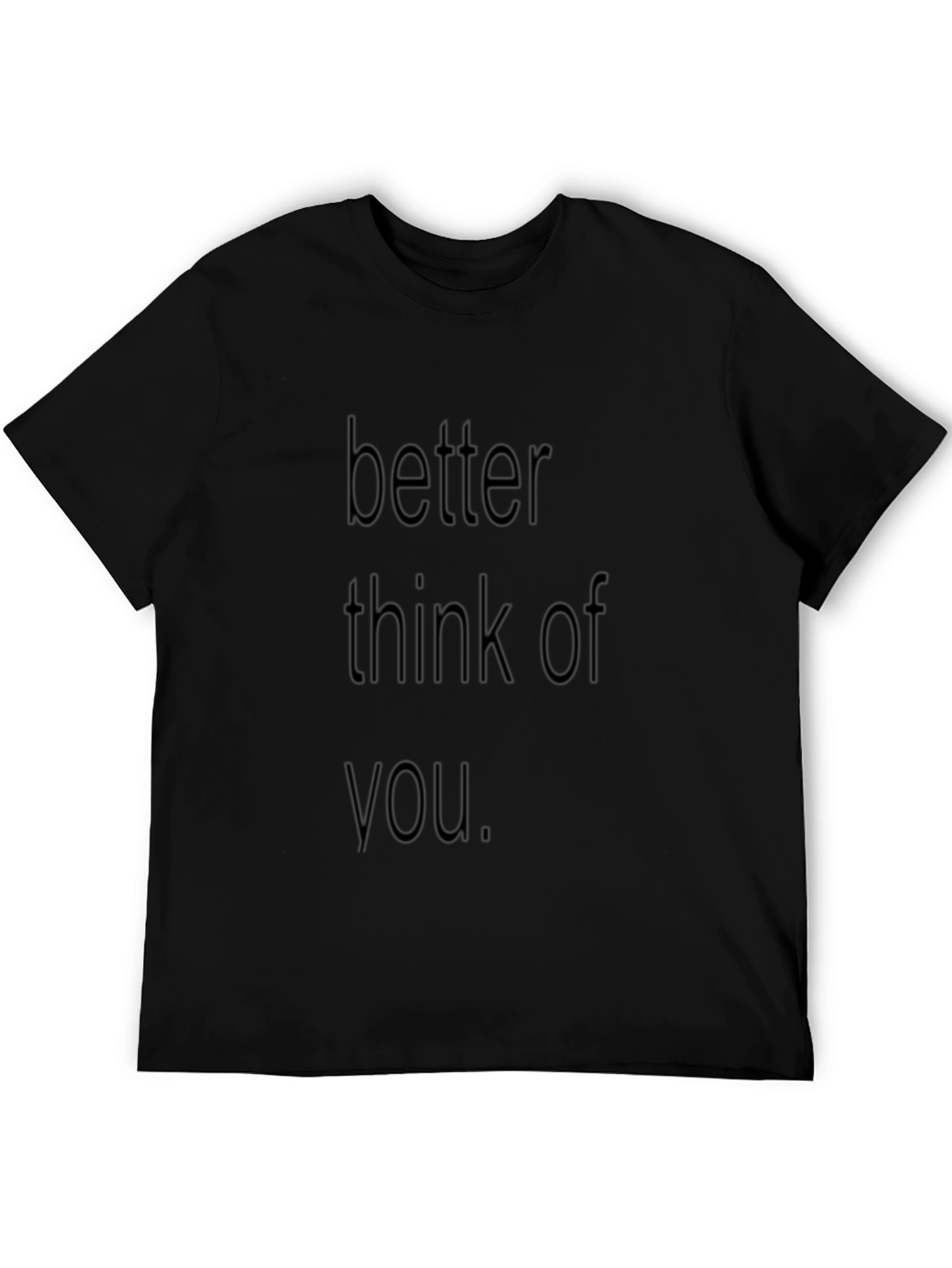 Black Better Think Of You Graphic Tee - Black view 5