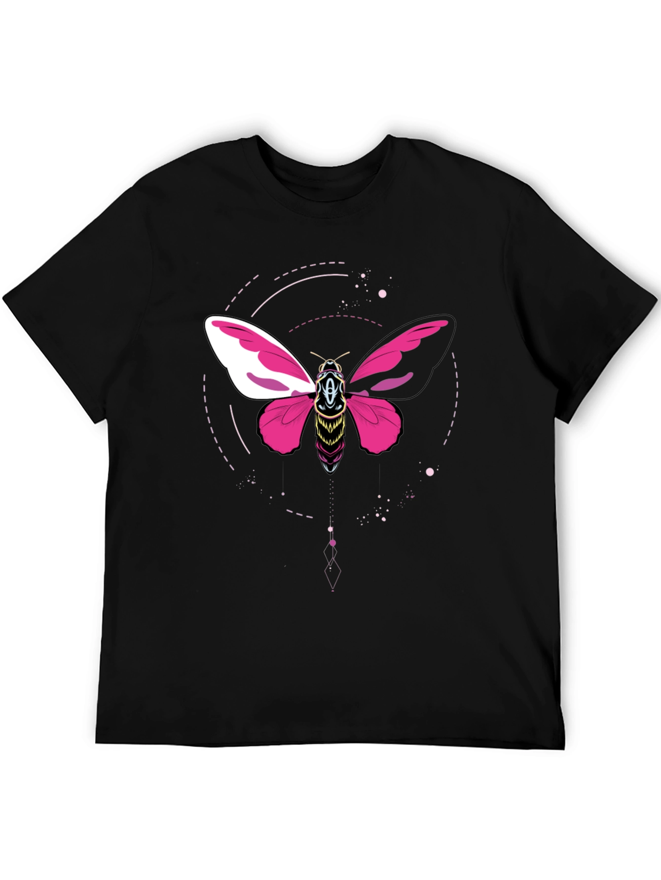 Black Moth Graphic Black T-Shirt view 5
