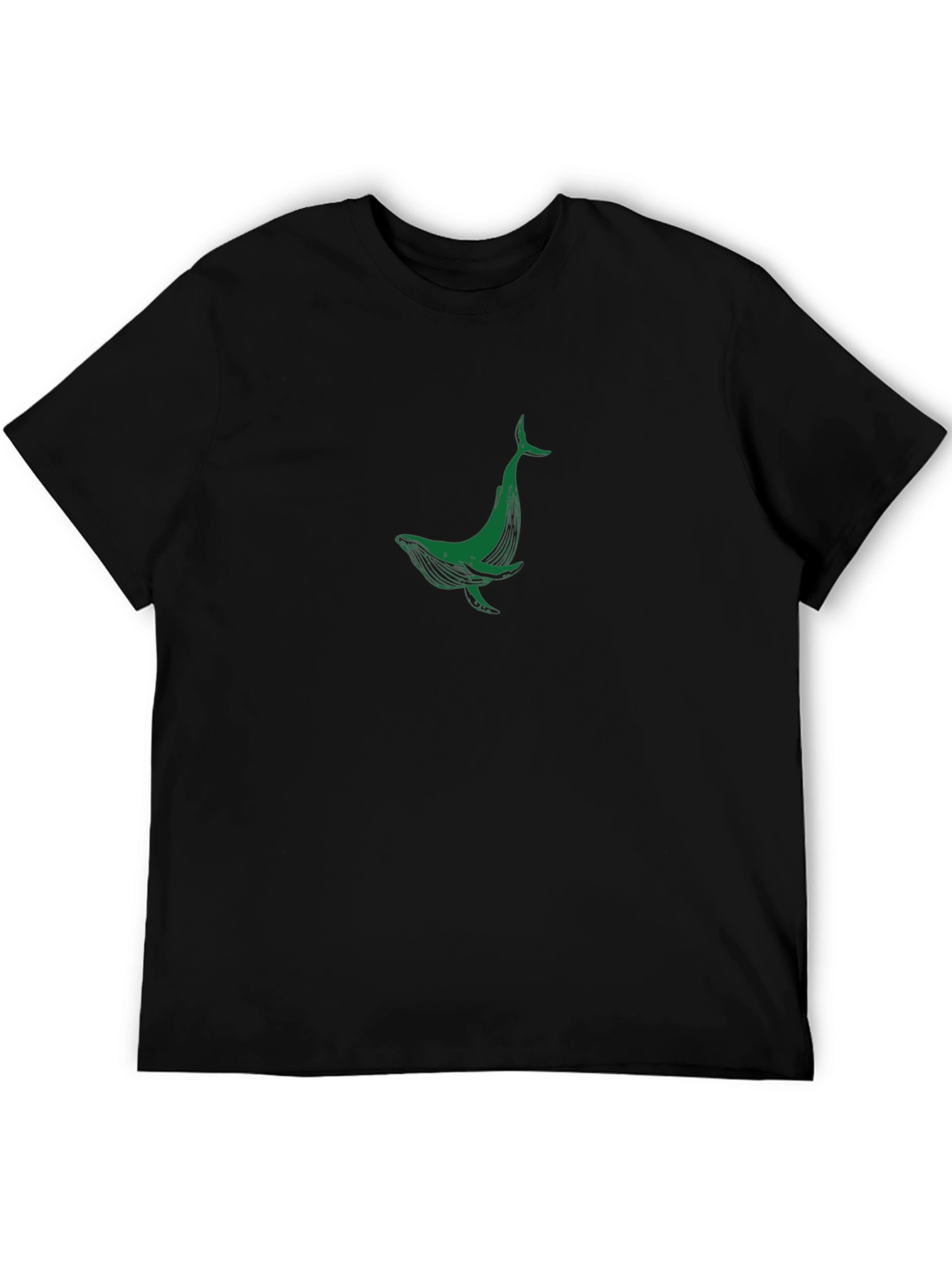 Black Whale Graphic T-Shirt - Black view 5