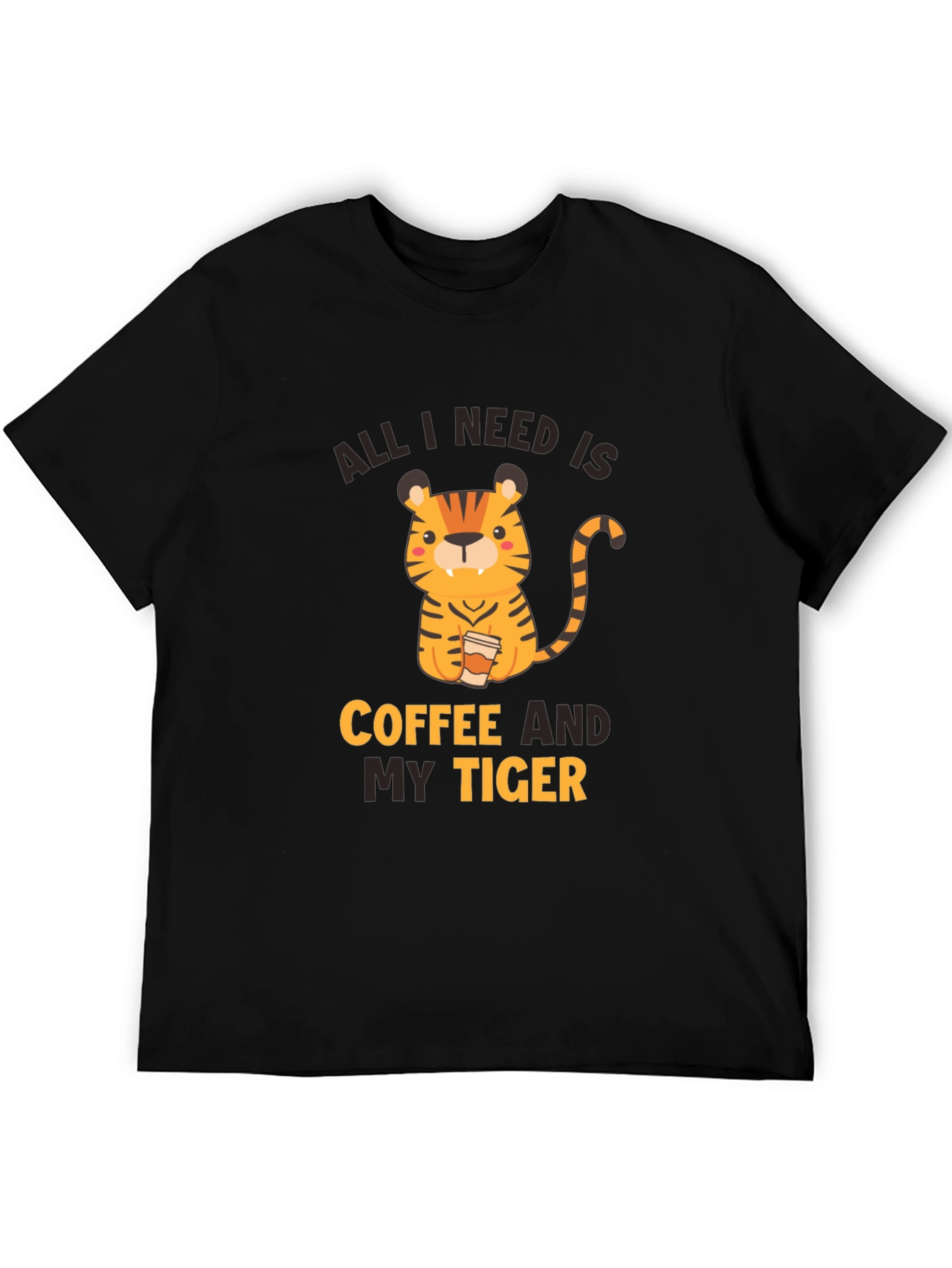 Black Coffee and My Tiger Graphic Tee view 5