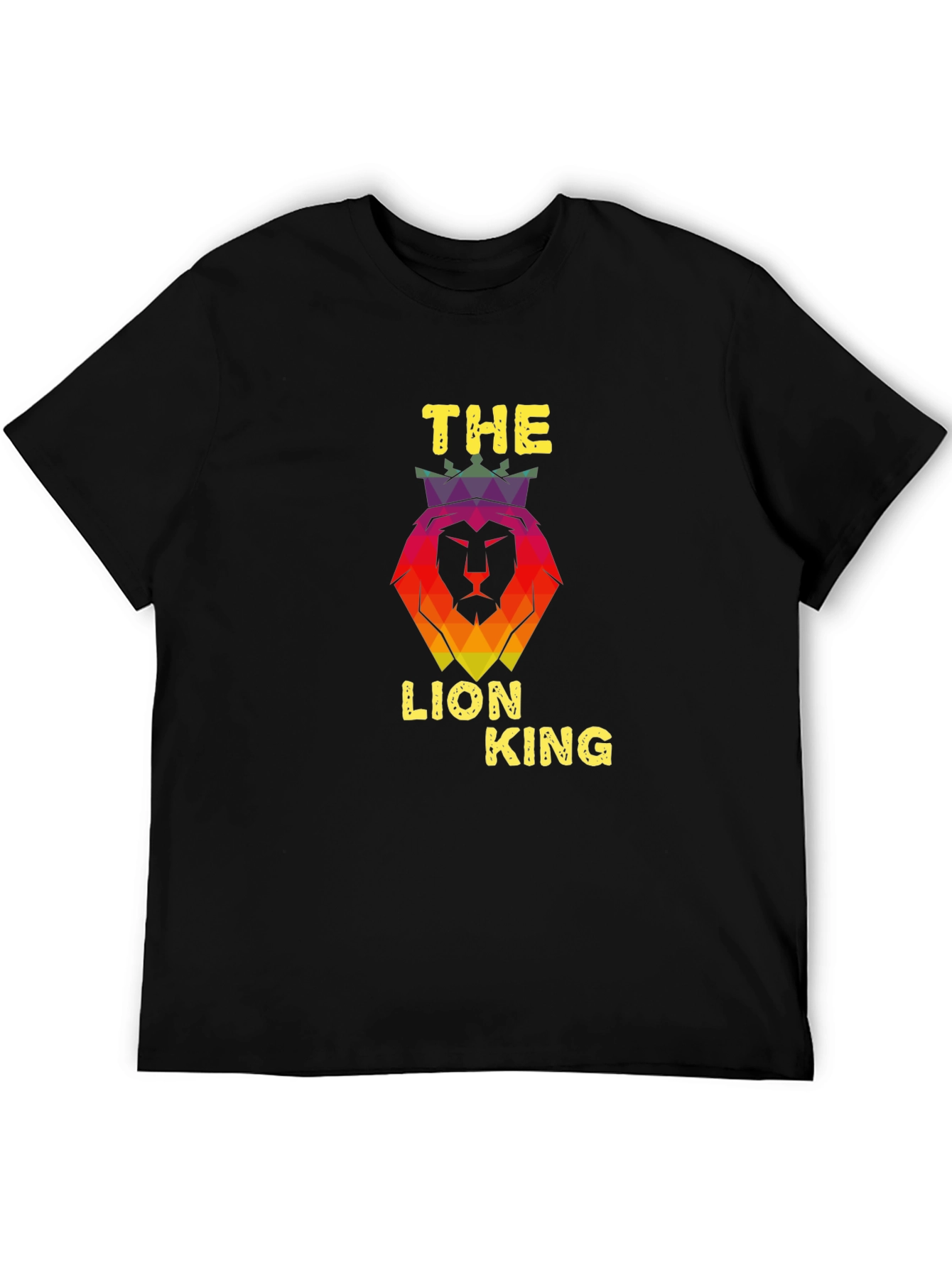 Black The Lion King Graphic Print Black T-Shirt view 5