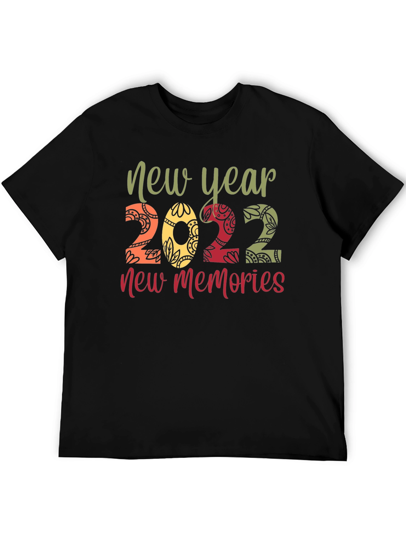 Black New Year 2022 Memories Graphic Tee view 5