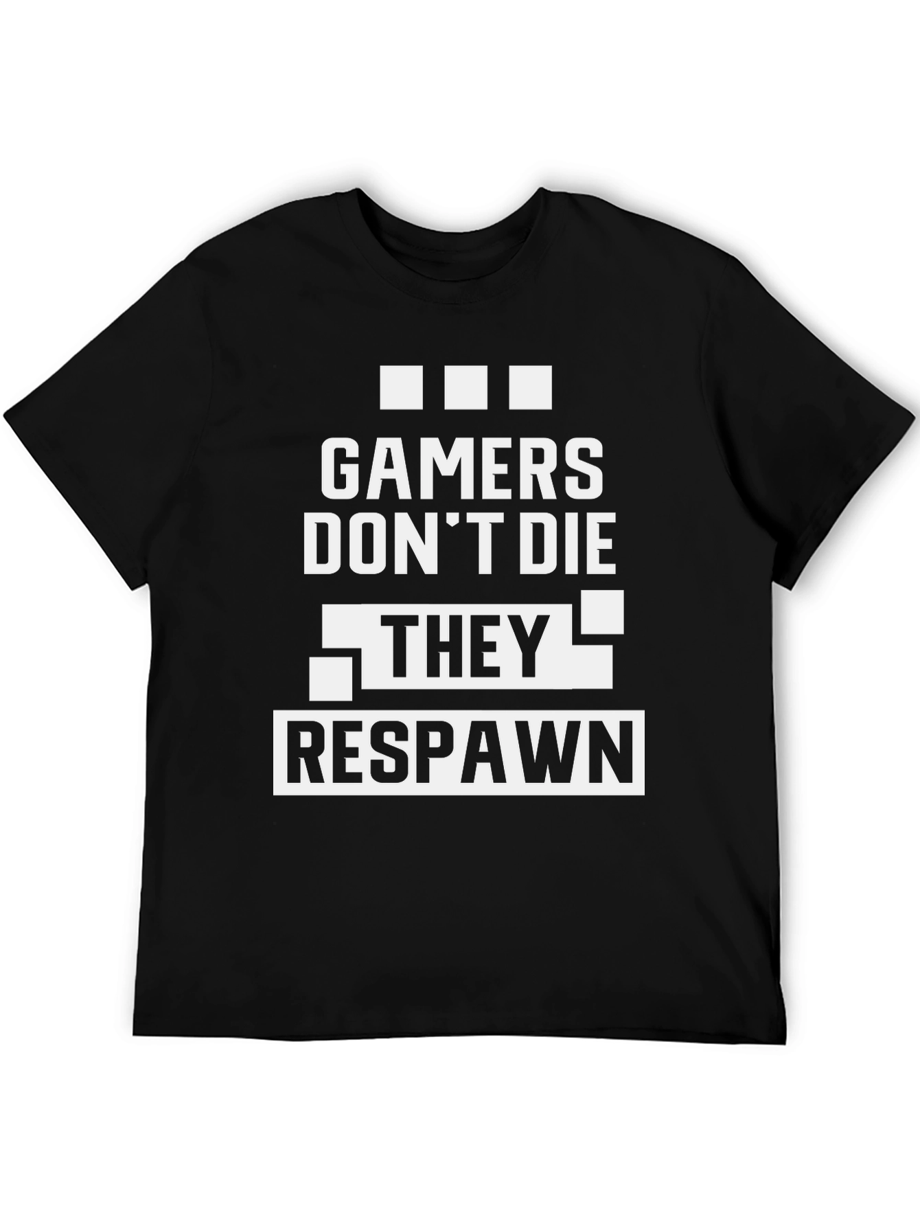 Black Gamers Don't Die, They Respawn T-Shirt view 5