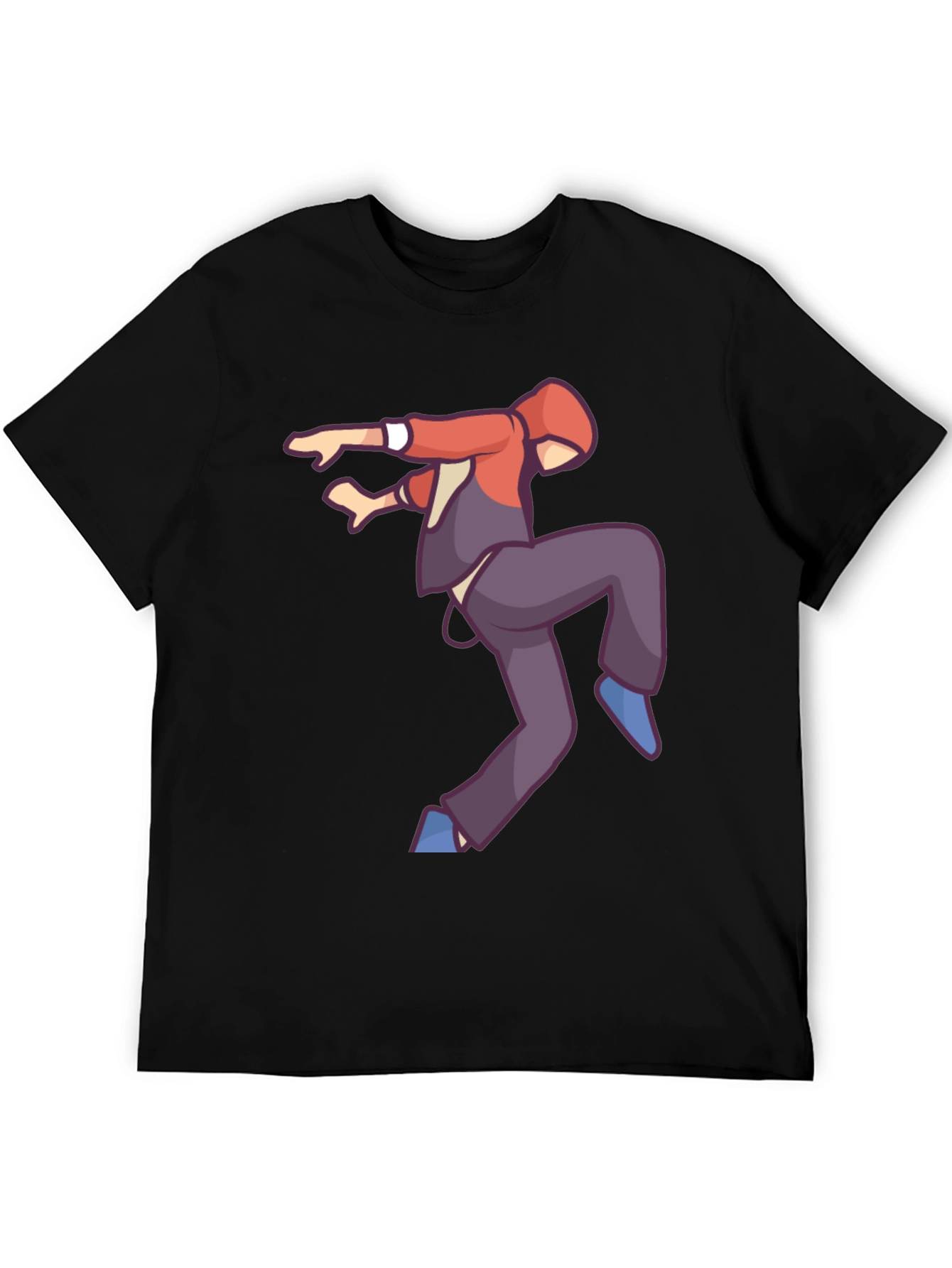 Black Cool Graphic T-Shirt - Street Dancer Design view 5