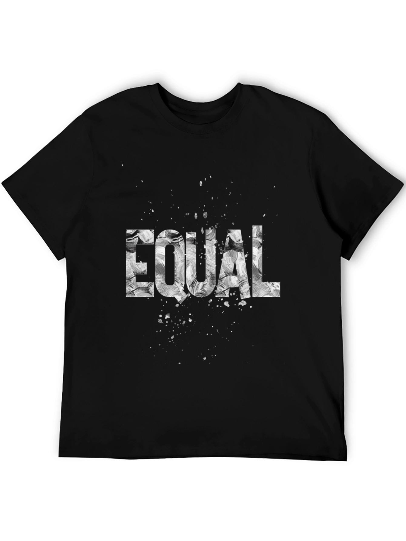 Black Equal Graphic T-Shirt - Black view 5