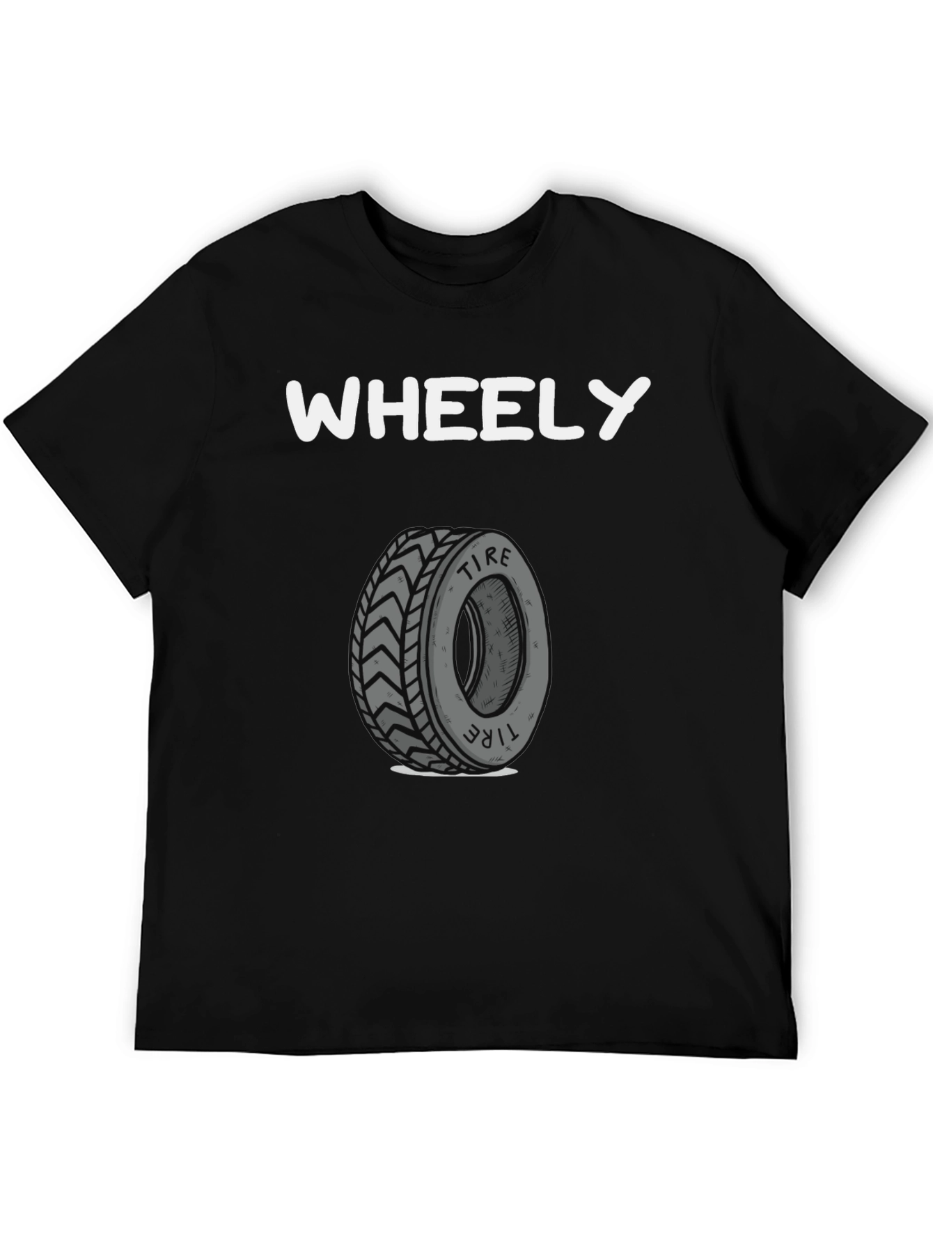 Wheely Tire T-Shirt -  Cool Graphic Tee - 5